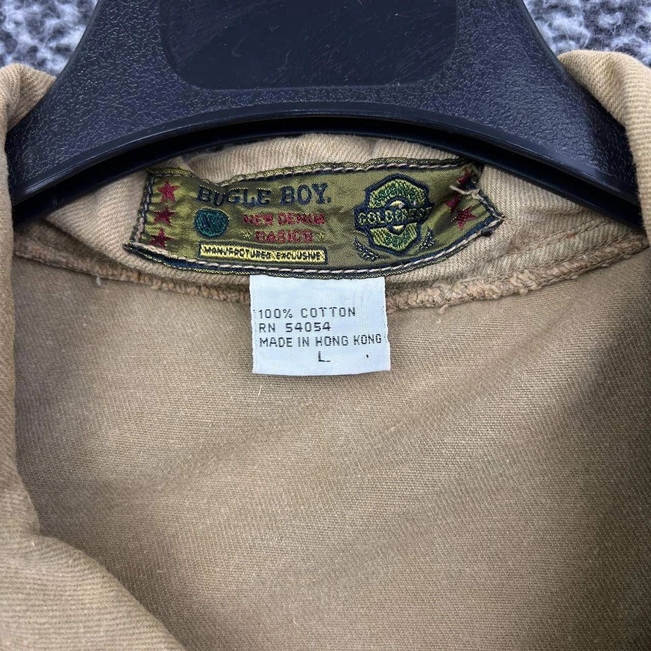 Bugle Boy Vintage Bugle Boy Military Jacket Men Brown Pockets Cotton L Size US L / EU 52-54 / 3 - 6 Thumbnail