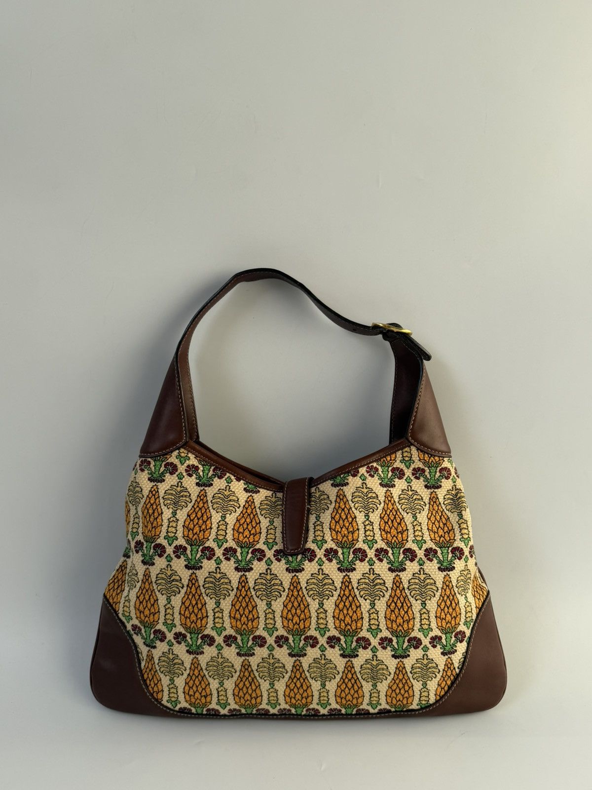 Gucci Gucci Jackie Pineapple Printed Canvas Hobo Bag Size ONE SIZE - 2 Thumbnail