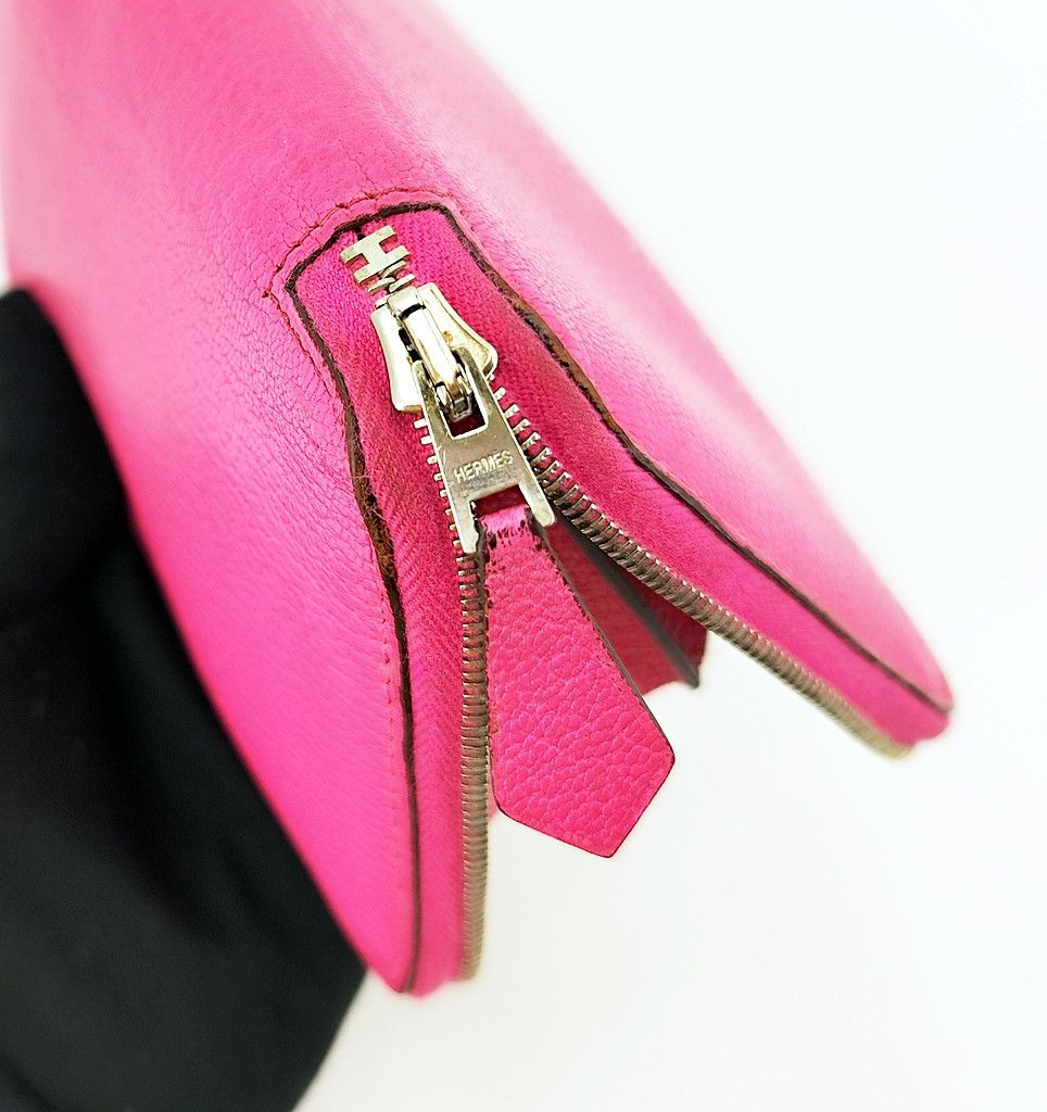 Hermes HERMES full leather AZAP zip around pink wallet Size ONE SIZE - 5 Thumbnail