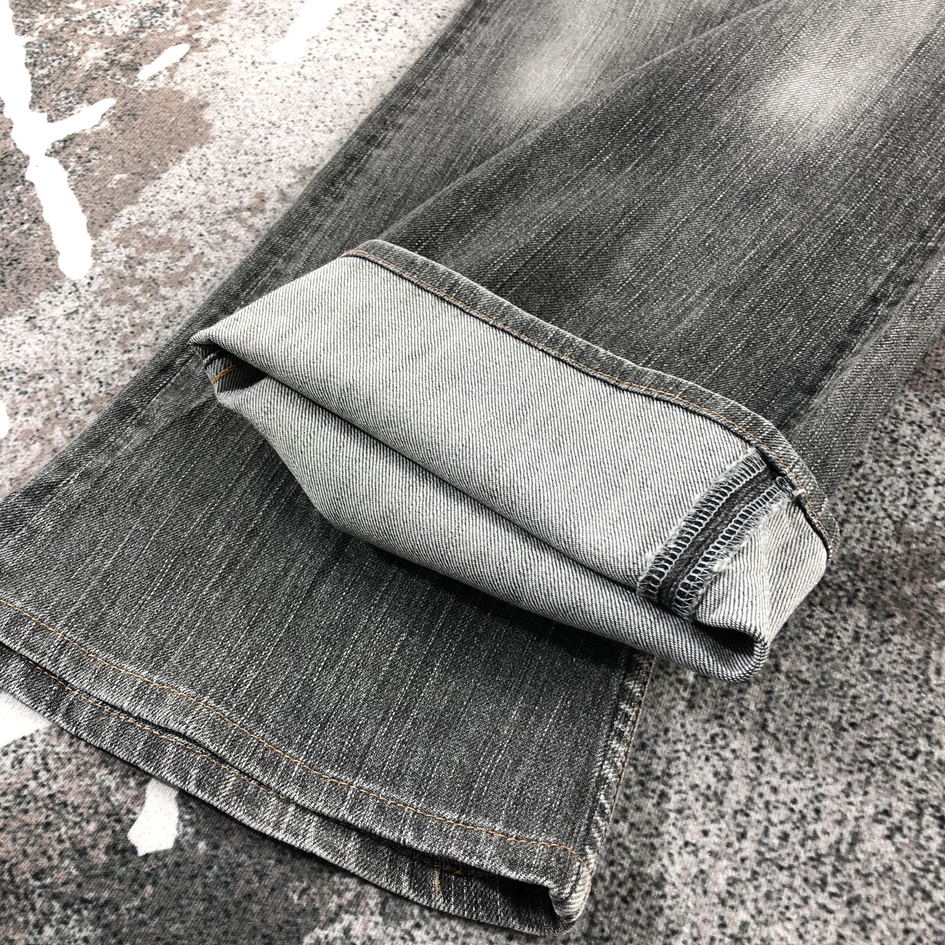 Japanese Brand Sweet Camel Jeans Faded Gray Flare Denim KJ1216 Size 29" - 6 Thumbnail