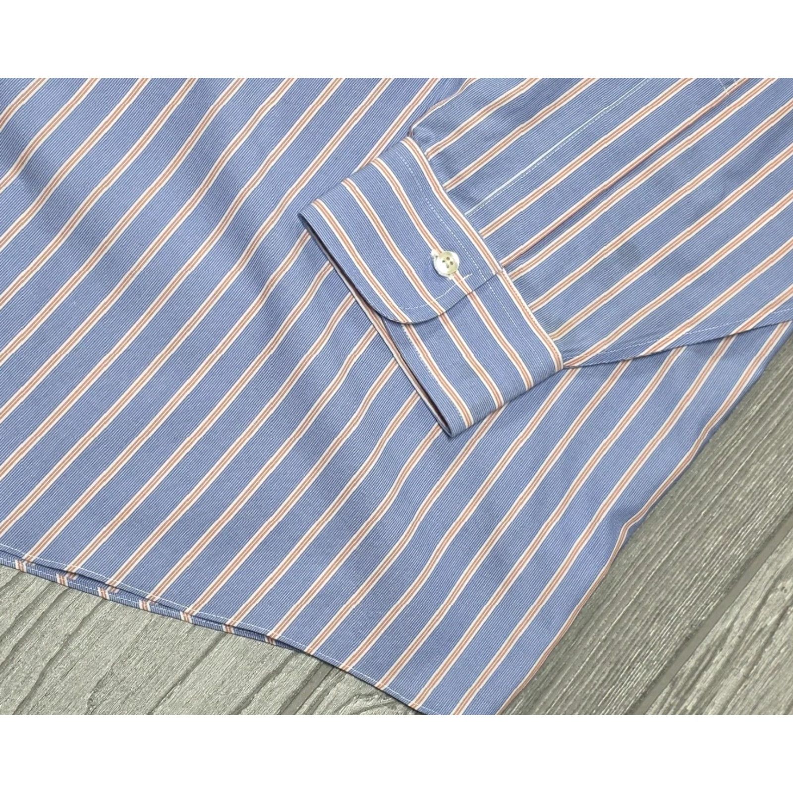 Brooks Brothers BROOKS BROTHERS Men Madison Shirt 18.5-37 Blue Red Stripe Long Sleeve Oxford Shirt Size US XXL / EU 58 / 5 - 5 Thumbnail