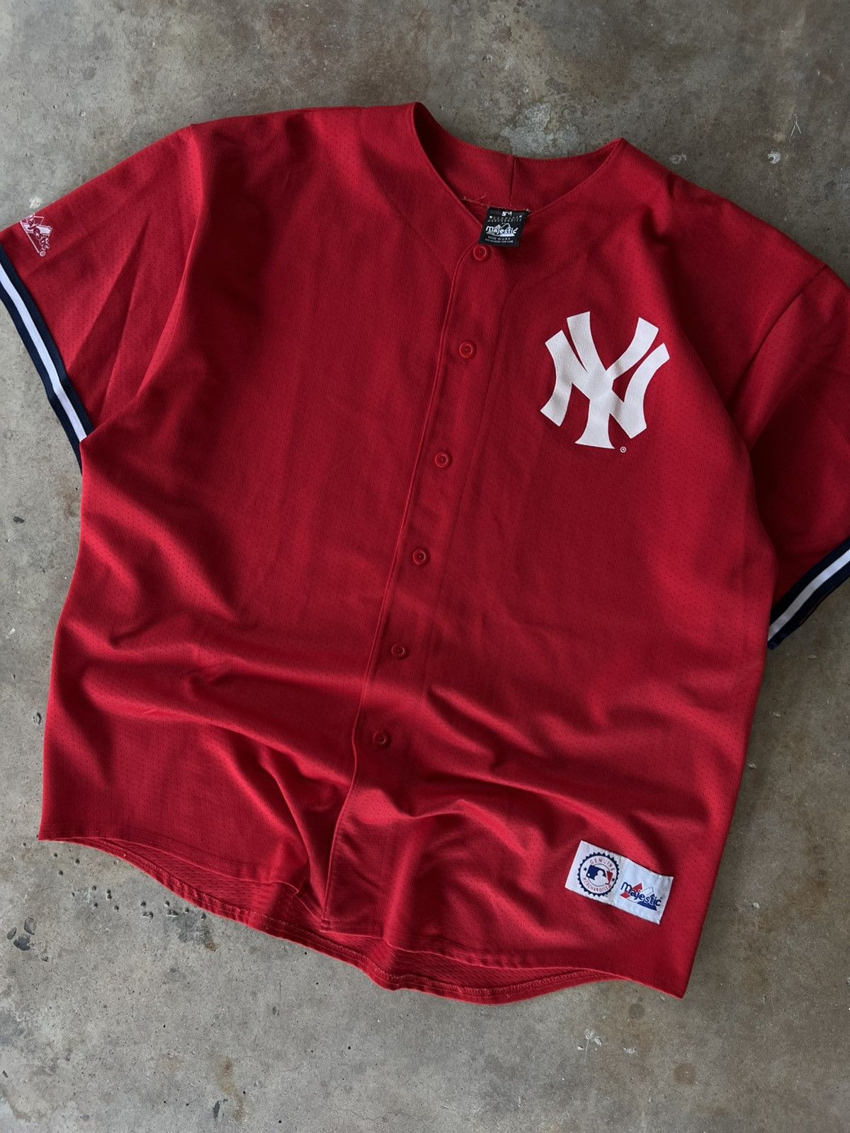 Vintage Vintage MLB New York Yankees Derek Jeter Baseball Jersey Size US XXL / EU 58 / 5 - 1 Thumbnail