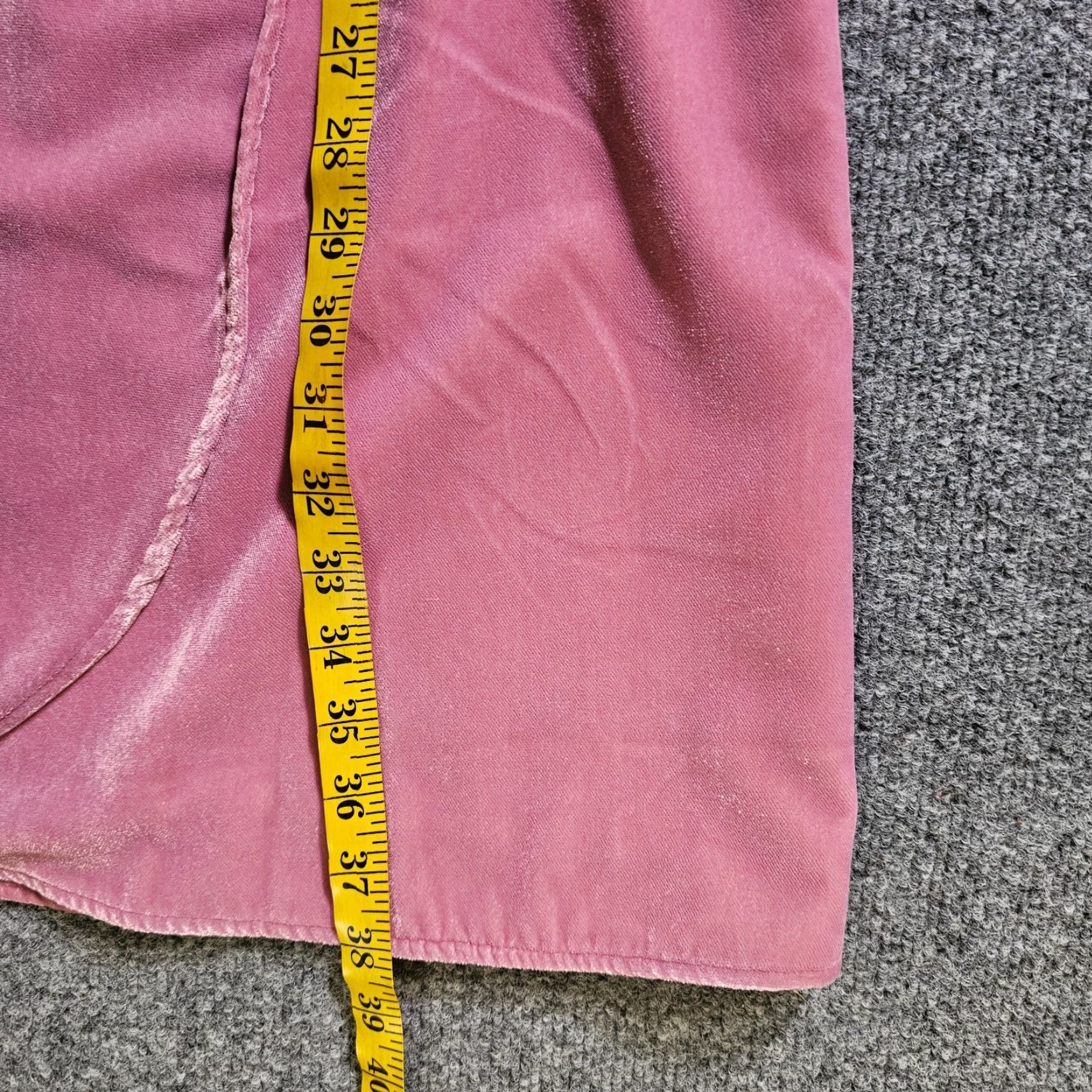 J.Crew J.CREW Dress Women 18 Pink Velour Velvet Long Sleeve Elastic Waist Casual Career Size XXL / US 16-18 / IT 52-54 - 7 Thumbnail