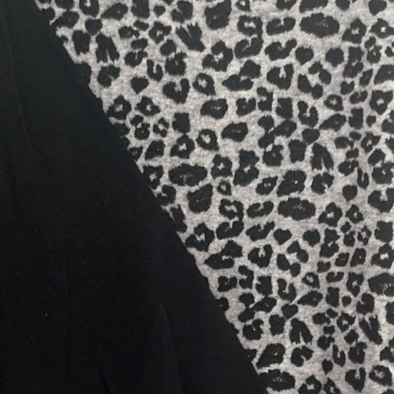 Vince Camuto VINCE CAMUTO Gray Leopard Jacquard Cozy Dolman Sleeve Top Size XS / US 0-2 / IT 36-38 - 6 Thumbnail