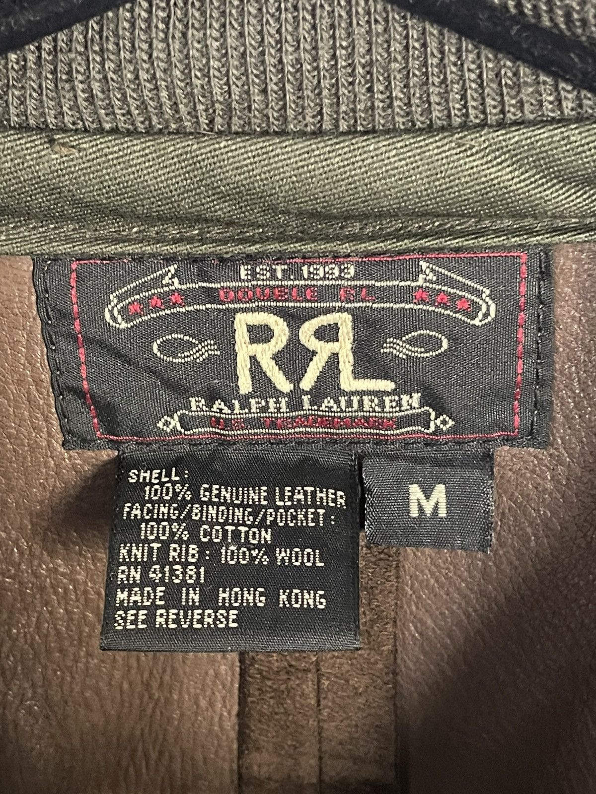 RRL Ralph Lauren RRL suede bomber 3 star tag Size US M / EU 48-50 / 2 - 2 Thumbnail