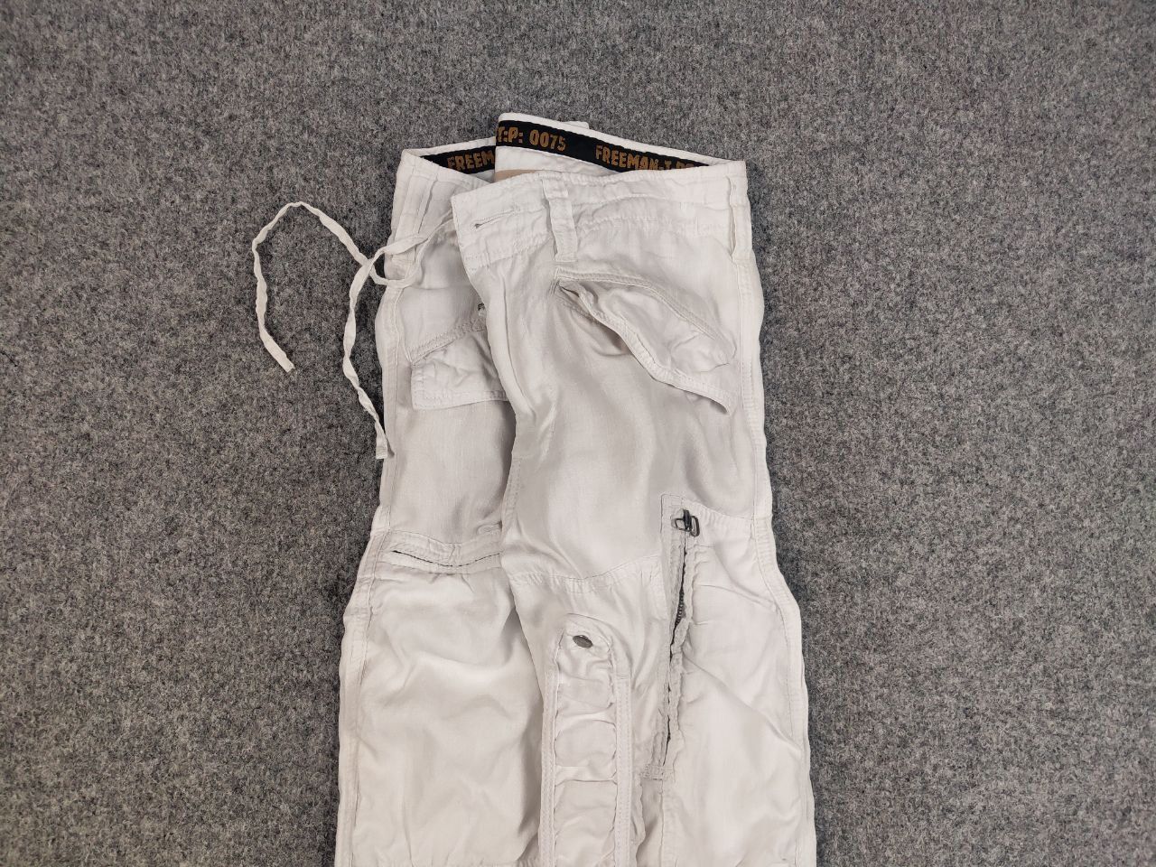 Freeman T. Porter Vintage Freeman T Porter Cargo Zip Linen Pants Y2k style Size US 34 / EU 50 - 4 Thumbnail