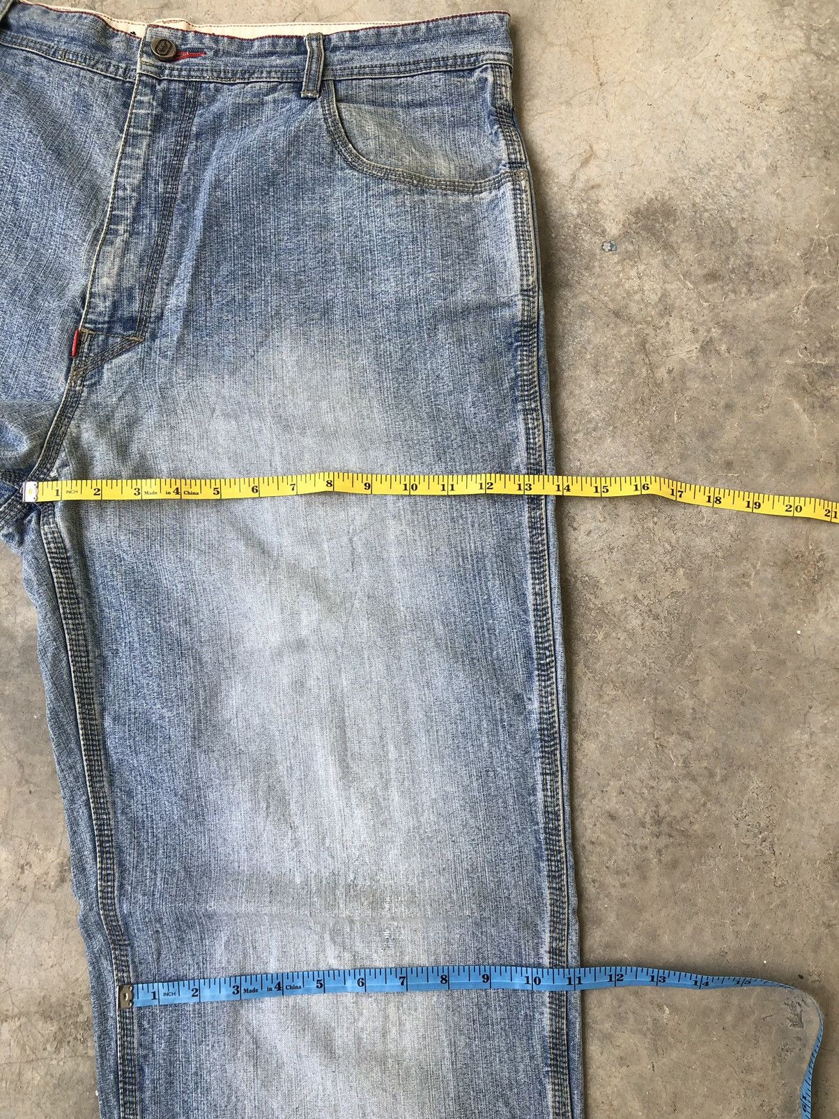 Fubu Ecko Unltd Y2K Loose Fit Light Blue Baggy Denim Size US 38 / EU 54 - 17 Thumbnail