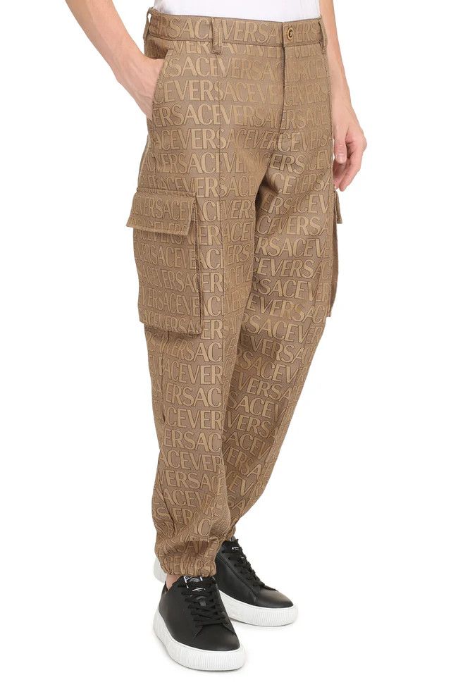Versace o1y0525 Logo Cargo Pant in Brown Size US 34 / EU 50 - 3 Thumbnail