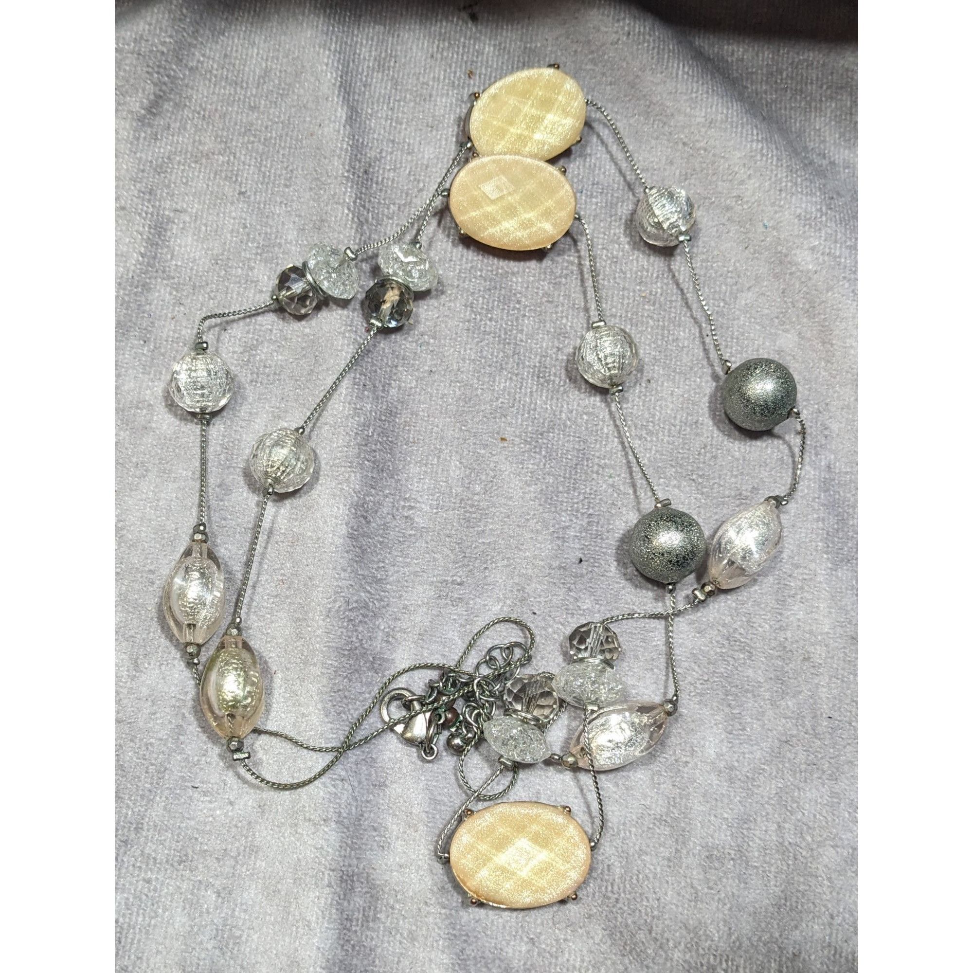 Other Y2K Style Gemmed And Beaded Opera Length Station Necklace Size ONE SIZE - 10 Thumbnail