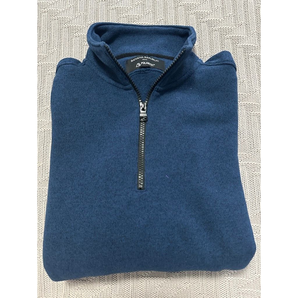 Banana Republic Banana Republic Polartec blue pullover size M Size US M / EU 48-50 / 2 - 1 Thumbnail