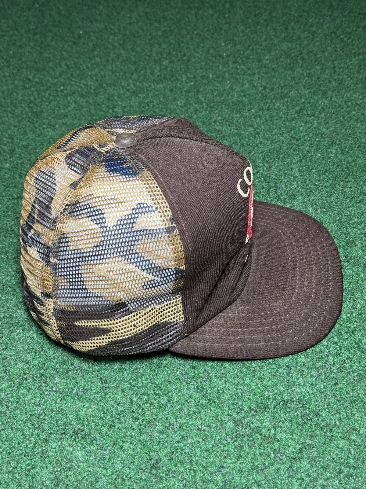 Vintage Coon Buster Vintage Trucker Snapback Racoon Camo 80s Hat Size ONE SIZE - 2 Thumbnail