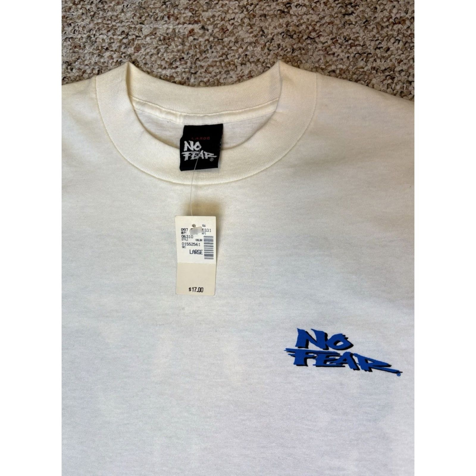 No Fear VINTAGE No Fear Champ & Chump Shirt Mens T-Shirt White 90s large NWT with tags, short sleeve Size US L / EU 52-54 / 3 - 3 Thumbnail