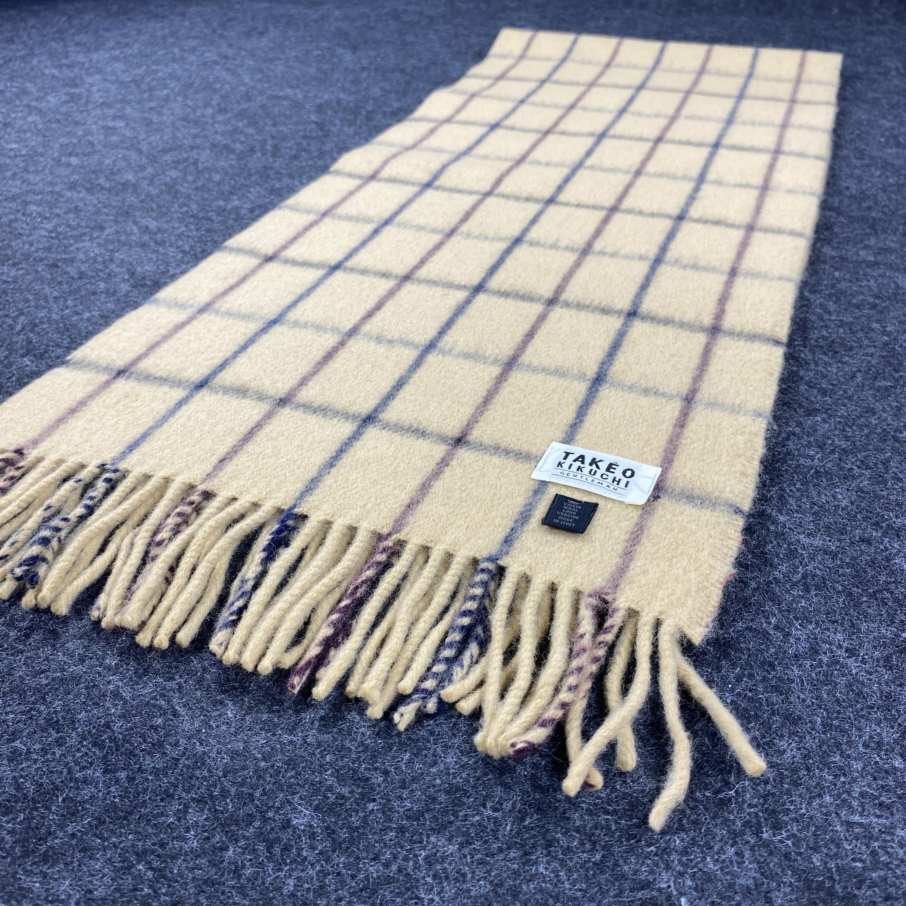 Designer × Takeo Kikuchi × Vintage GF10271 Takeo Kikuchi Scarf Neck Wear Muffler Size ONE SIZE - 4 Thumbnail