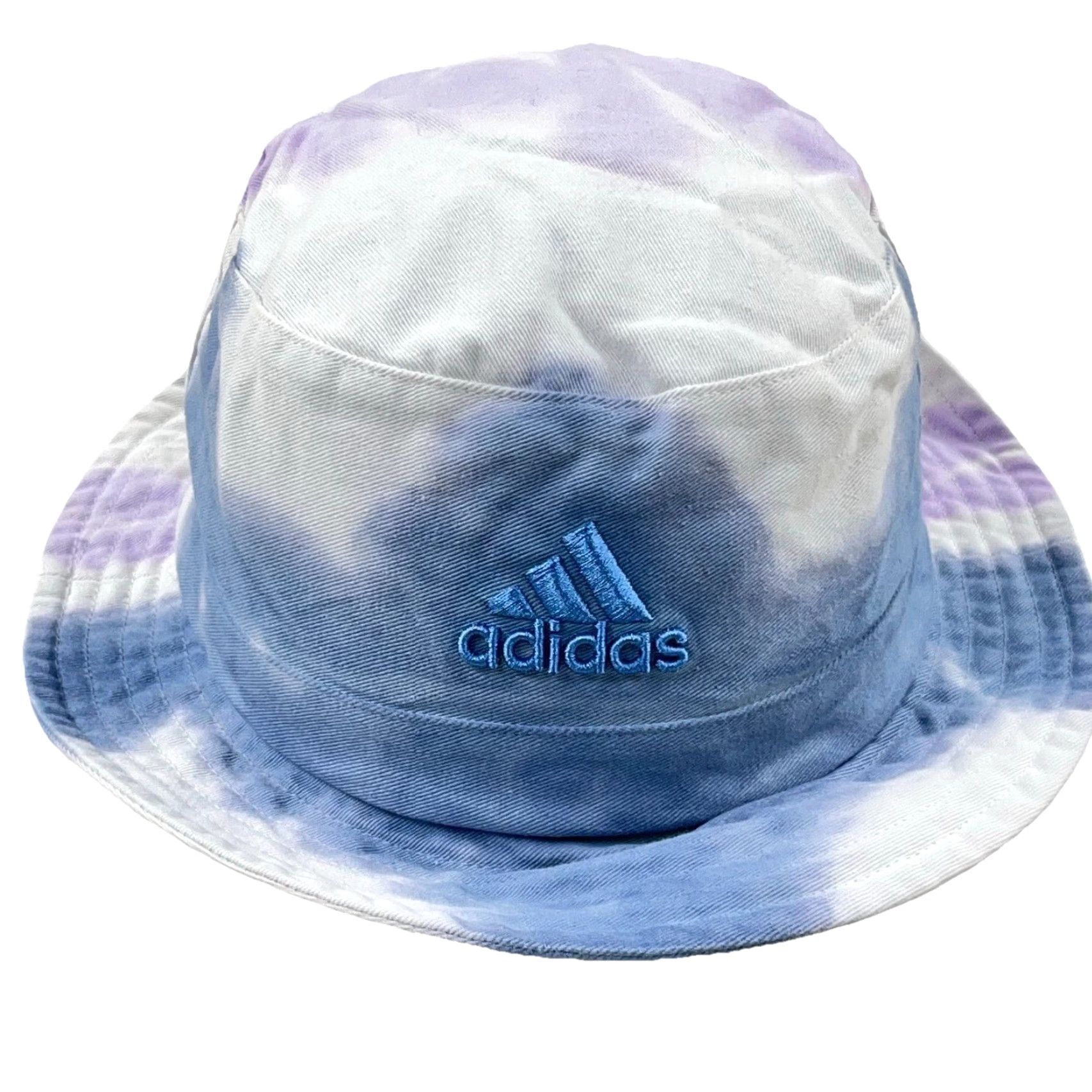 Adidas Adidas Bucket Hat Cap Multicolor Blue Purple Tie Dye Adult mens Rainbow Logo Outdoor Sports Casual Bucket Hat Size ONE SIZE - 2 Thumbnail
