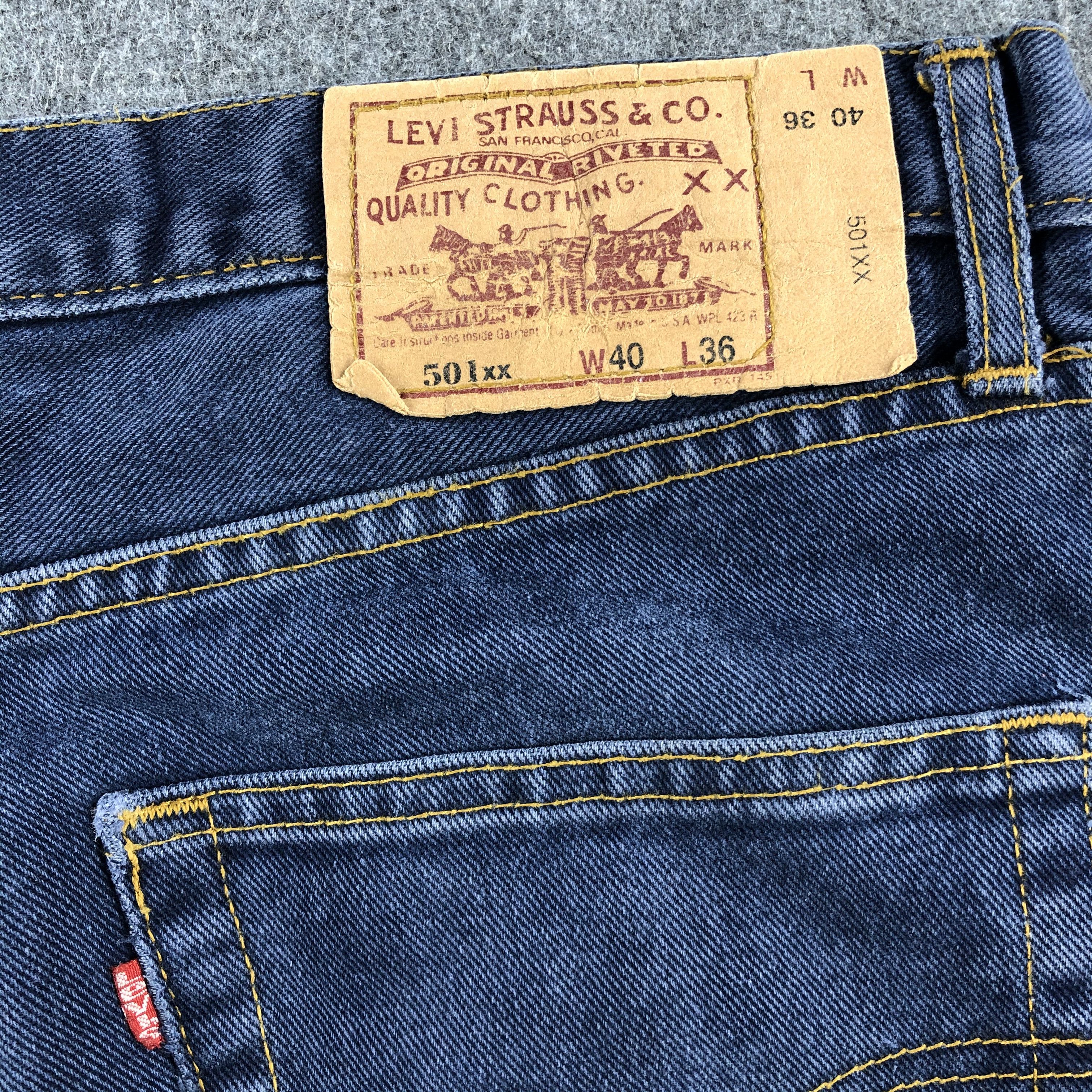 Levi's Vintage 90s Ripped Levis 501 Jeans-J1385 Size US 36 / EU 52 - 5 Thumbnail
