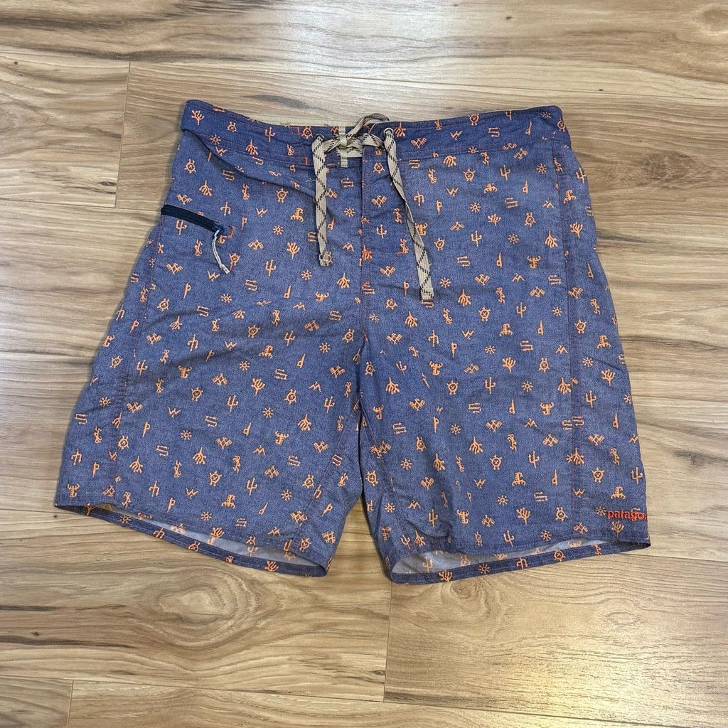Patagonia Patagonia Men’s 30 Blue Print Board Shorts Size US 26 / EU 42 - 1 Thumbnail
