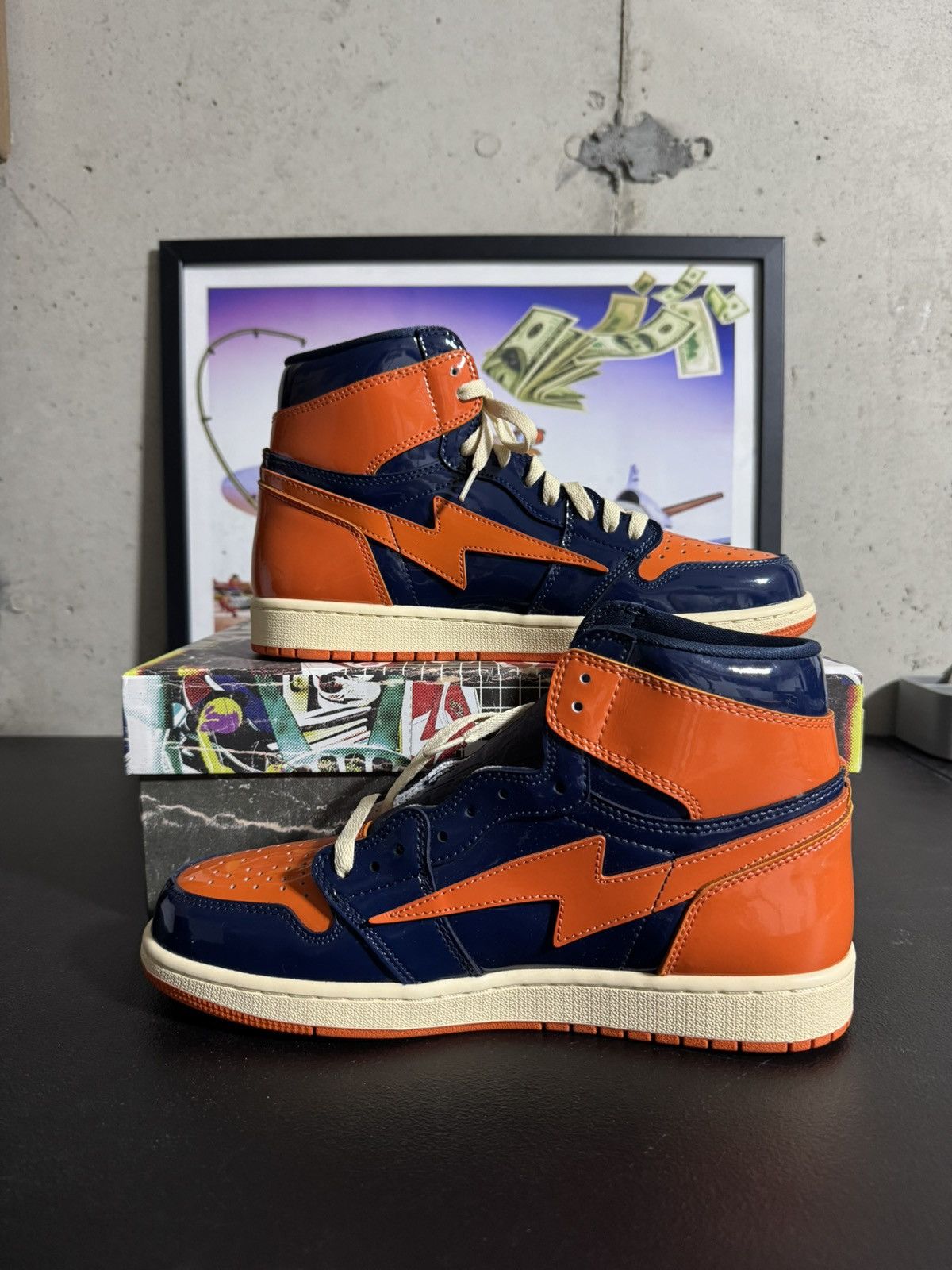 Other Air KIY Reves Sport ‘85 High - Patent Leather Sport Orange Size US 9.5 / EU 42-43 - 3 Thumbnail