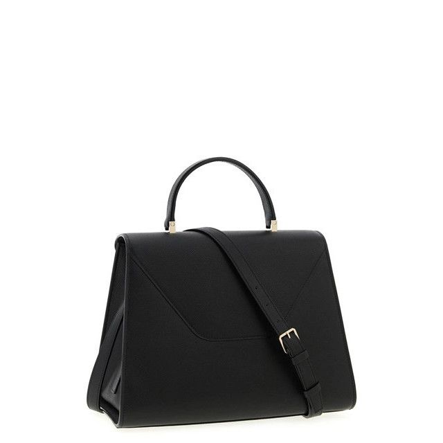 Valextra VALEXTRA Iside Large Black Leather Top Handle Bag New & Auth Size ONE SIZE - 2 Thumbnail