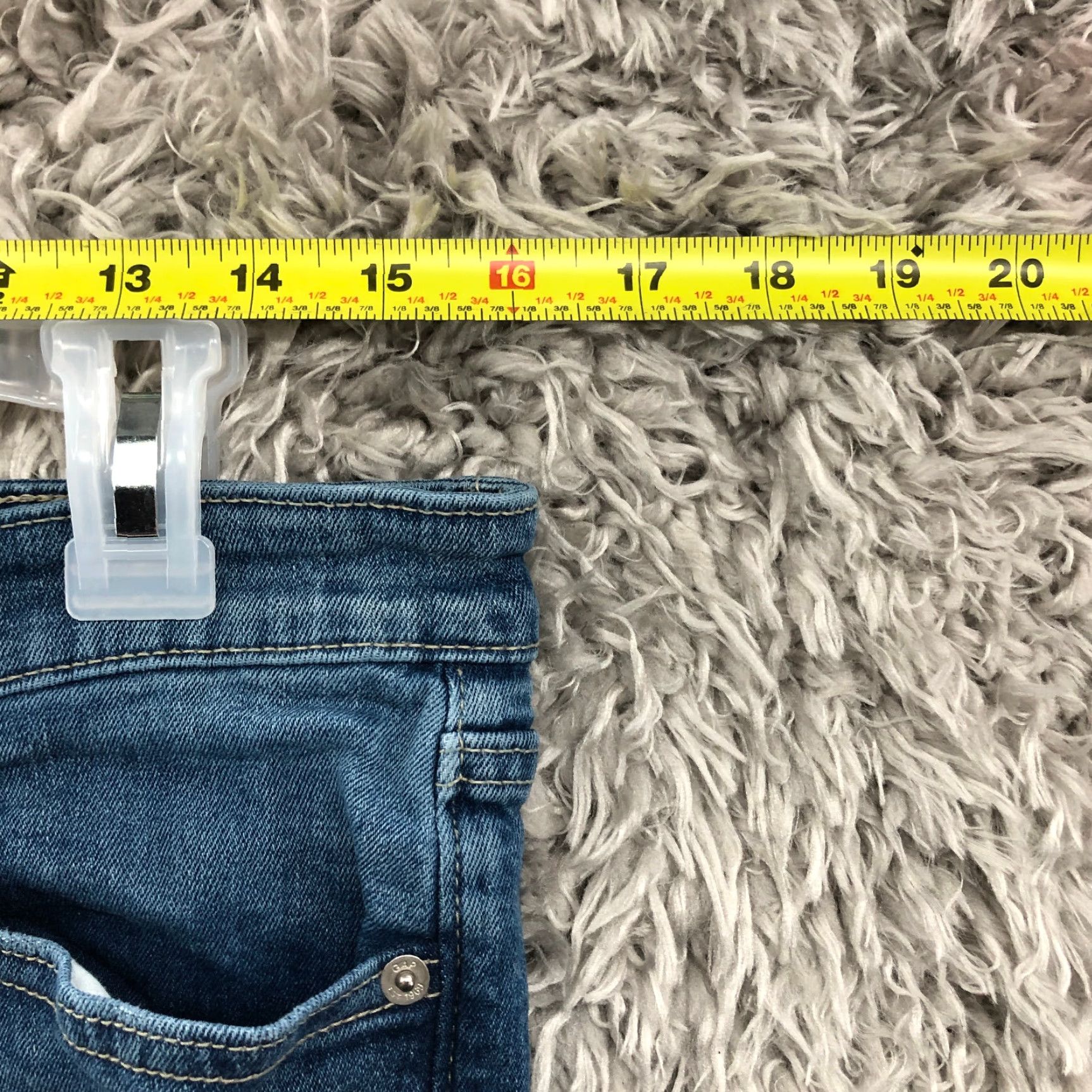 Gap Gap Bermuda Shorts Womens Size 29 Mid Rise Dark Wash Blue Denim Jean Size 29" - 2 Thumbnail