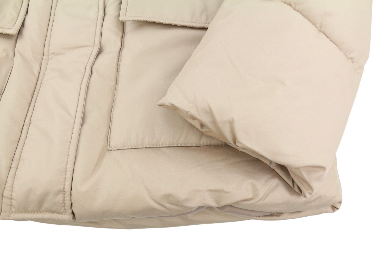 Other LOUIE SHORT PUFFER XS Silver Mink Quilted Hood 88046 Size XS / US 0-2 / IT 36-38 - 7 Thumbnail