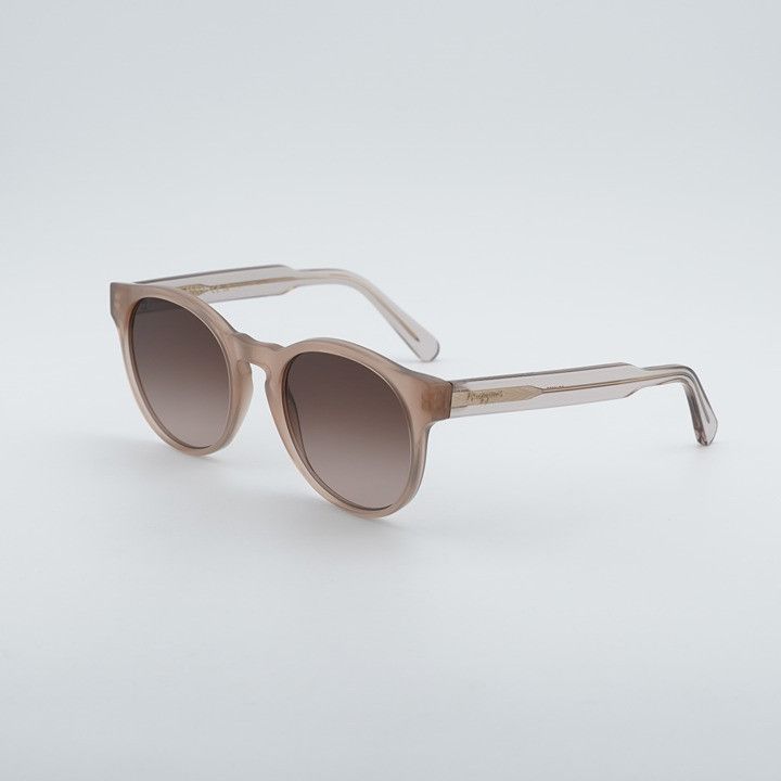 Salvatore Ferragamo Salvatore Ferragamo SF1068S 278 Sunglasses Sand Round Frame Size ONE SIZE - 1 Thumbnail