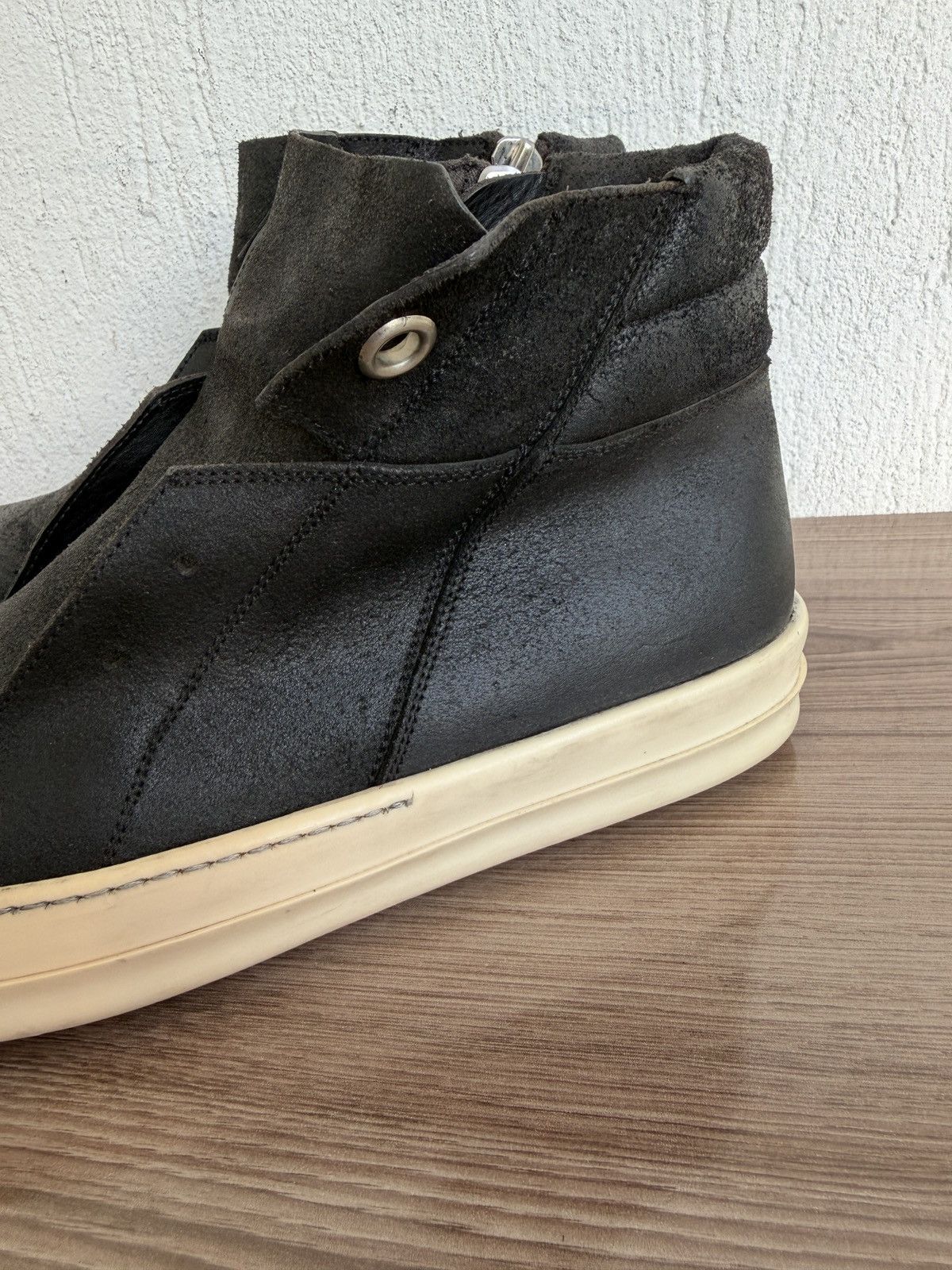 Rick Owens E15🕷️ Blistered leather island dunks Size US 10.5 / EU 43-44 - 10 Thumbnail
