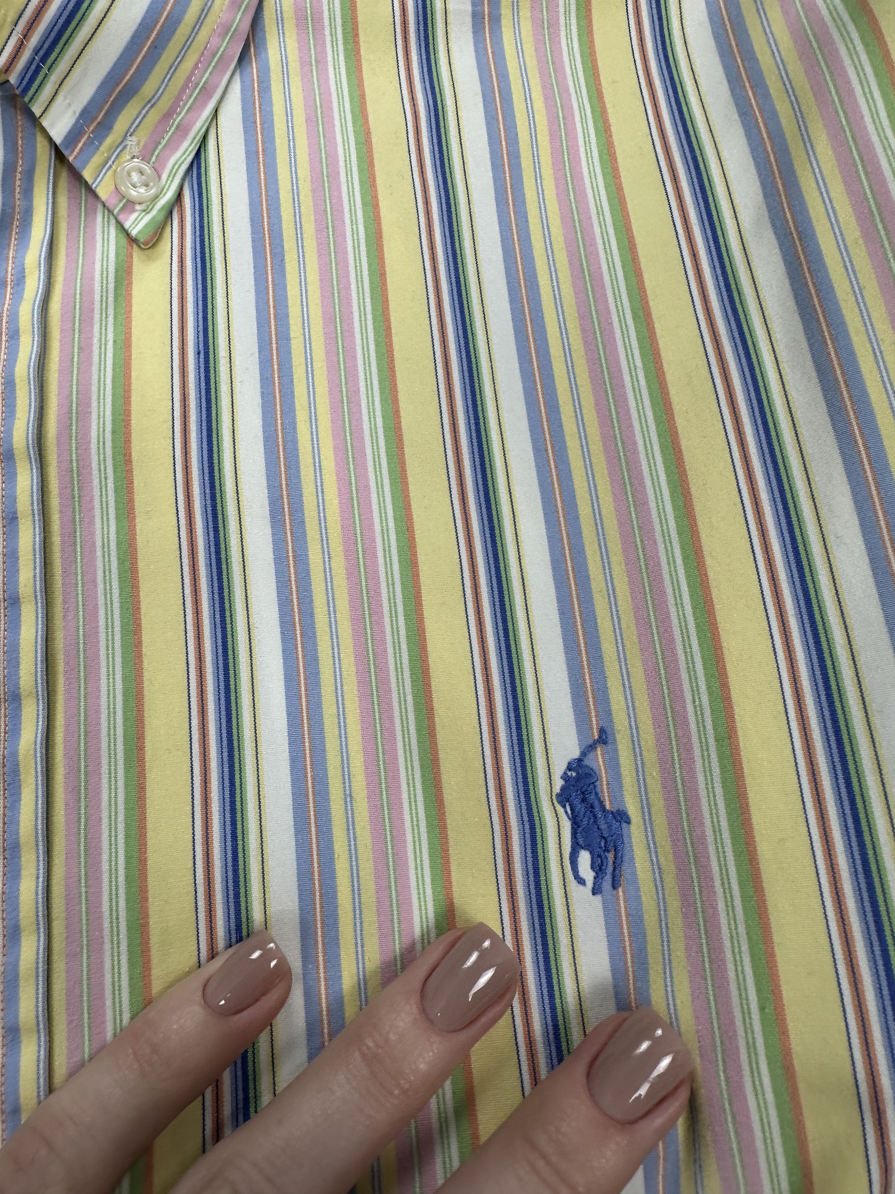 Polo Ralph Lauren × Ralph Lauren × Vintage Polo Ralph Lauren Vintage Long Sleeve Striped Shirt Size US L / EU 52-54 / 3 - 3 Thumbnail