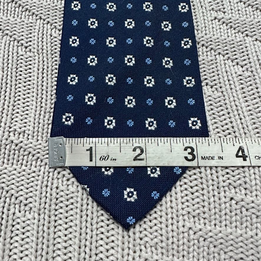 Piattelli Piattelli blue floral Italian silk tie Size ONE SIZE - 5 Thumbnail