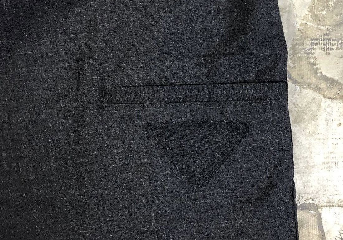 Prada Prada - Single Knee Cargo Logo Wool Trouser Size US 31 - 5 Thumbnail