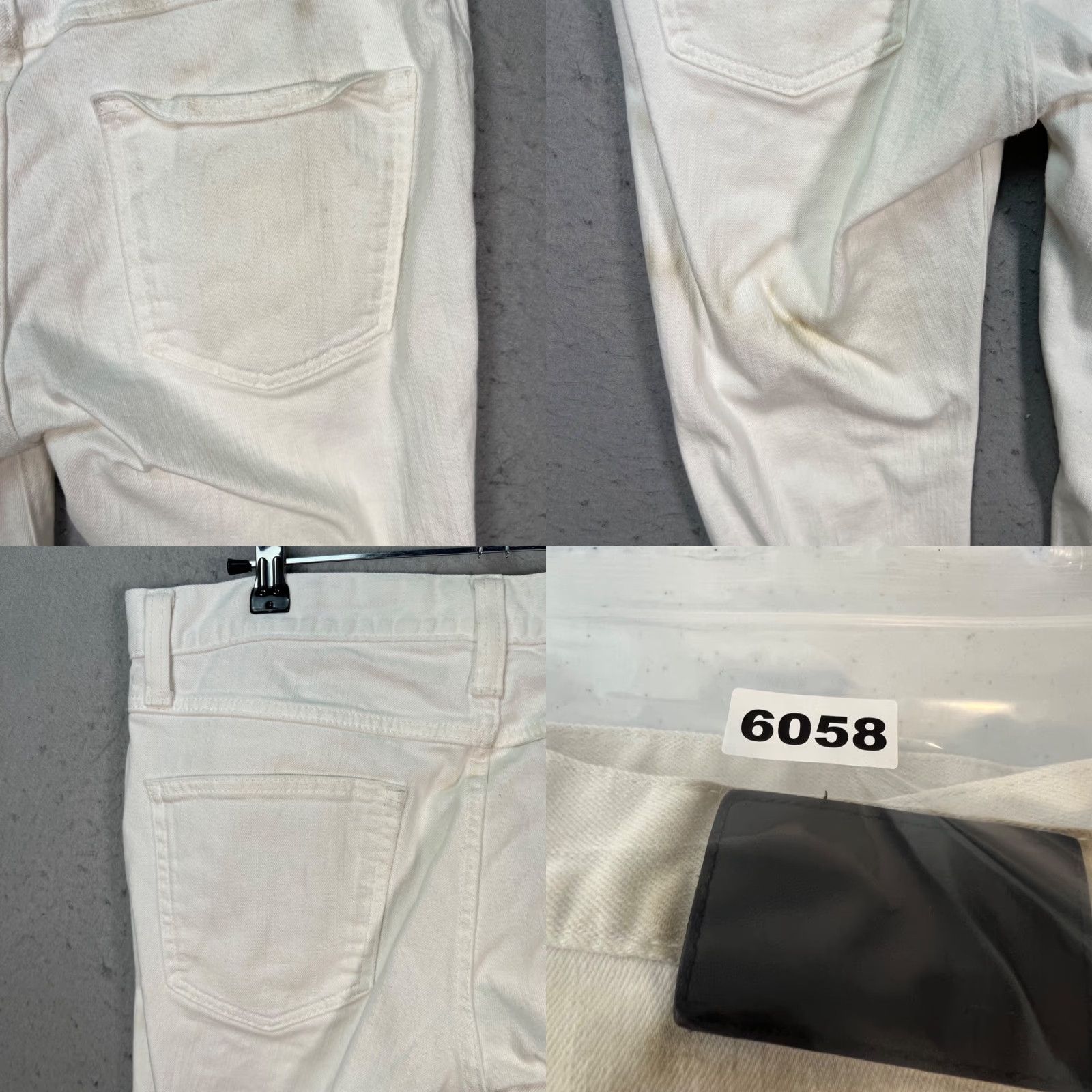 Uniqlo Uniqlo Jeans 33 x 30 White Skinny Fit Tapered Cotton Stretch Denim 5-Pocket Mens Size US 33 - 10 Thumbnail