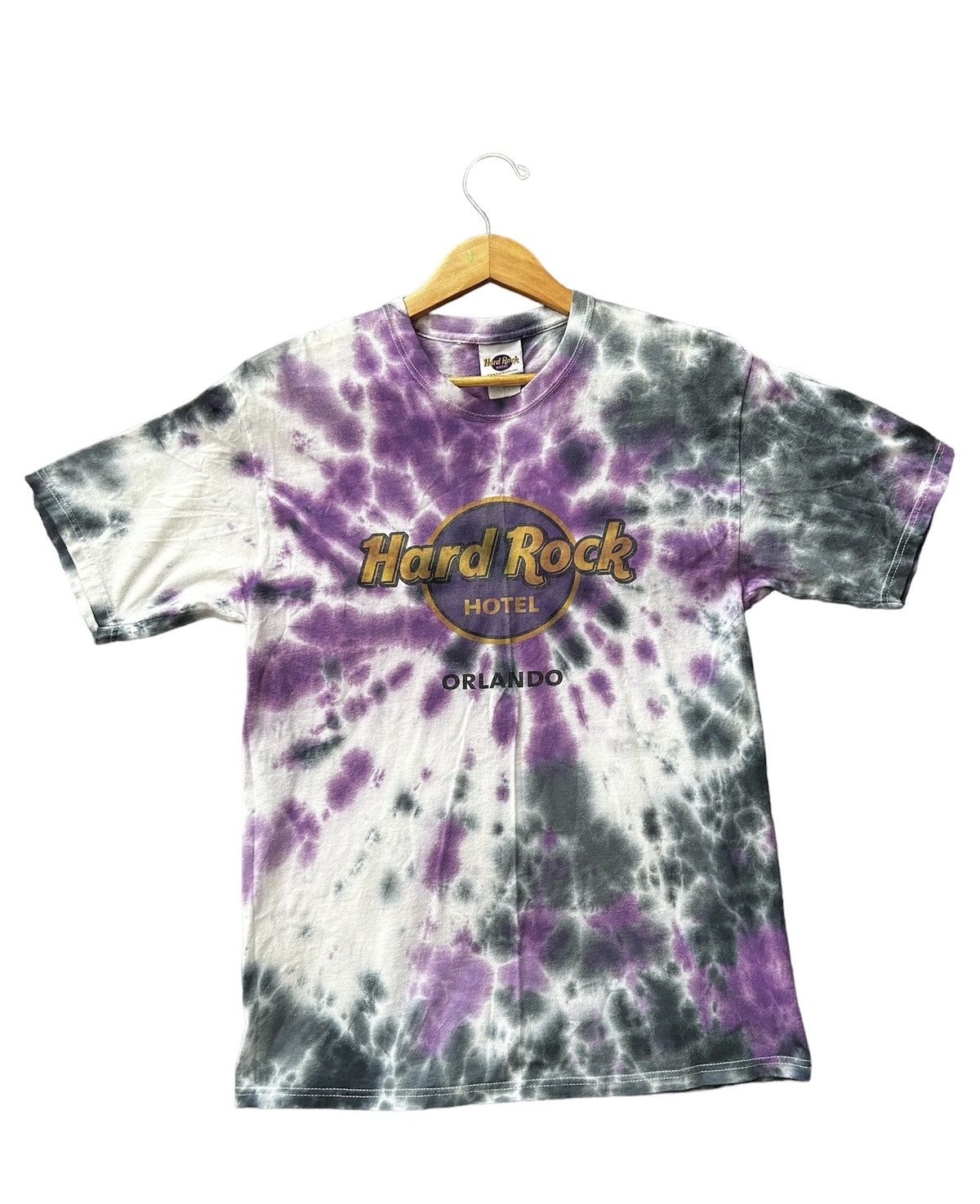 Hard Rock Cafe × Vintage Vintage Hard Rock Cafe Orlando Tye dye purple shirt Size US M / EU 48-50 / 2 - 1 Thumbnail