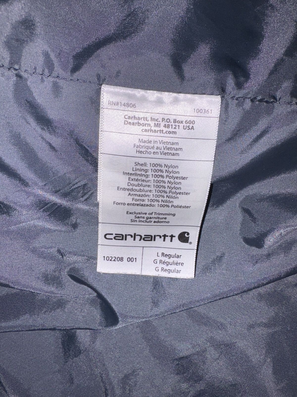 Carhartt MEN'S RAIN DEFENDER INSULATED JACKET - RELAXED FIT Size US S / EU 44-46 / 1 - 10 Thumbnail