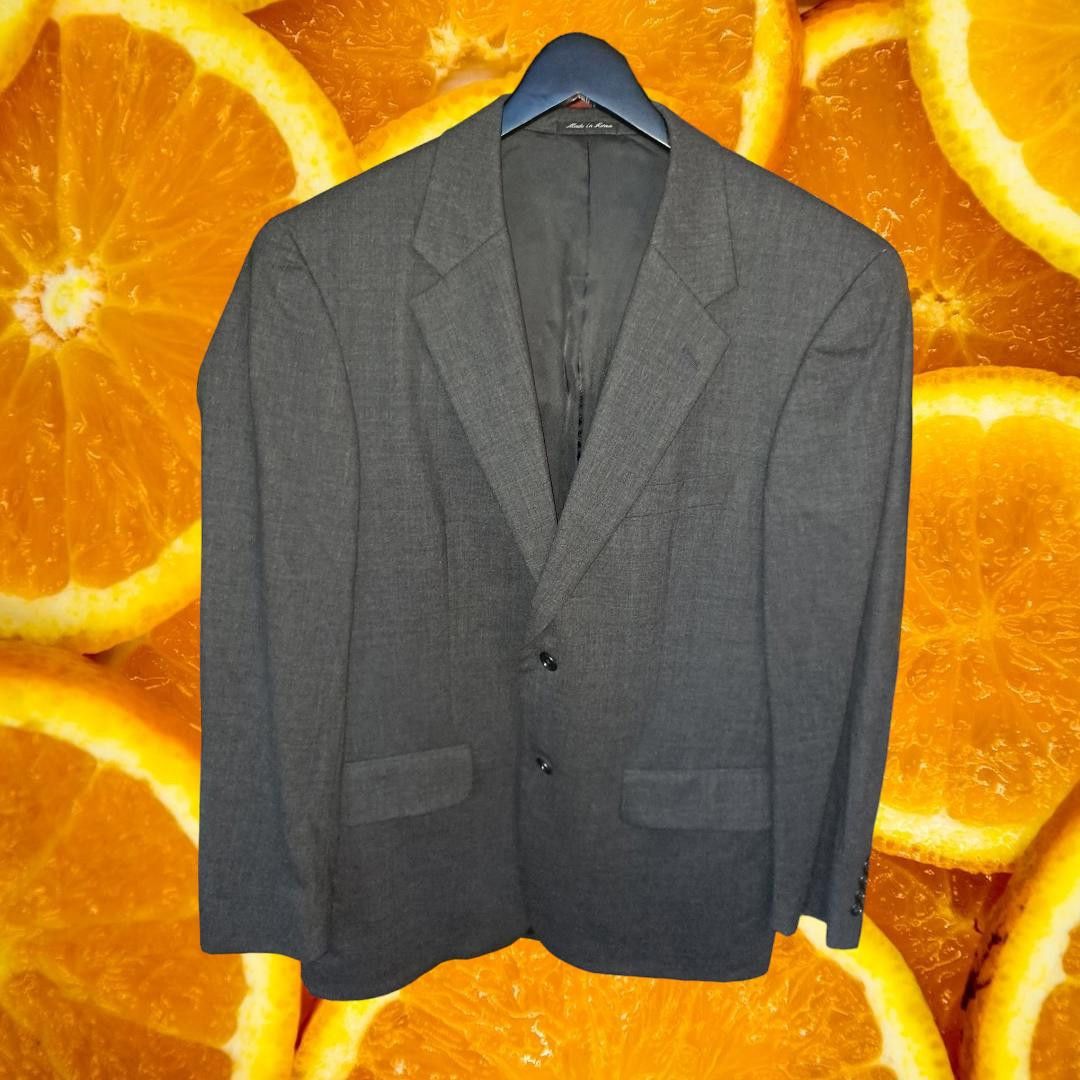 Club Room Clubroom Blazer 100% Wool Dark Gray with 2 Buttons Size 40R Size 40R - 1 Thumbnail