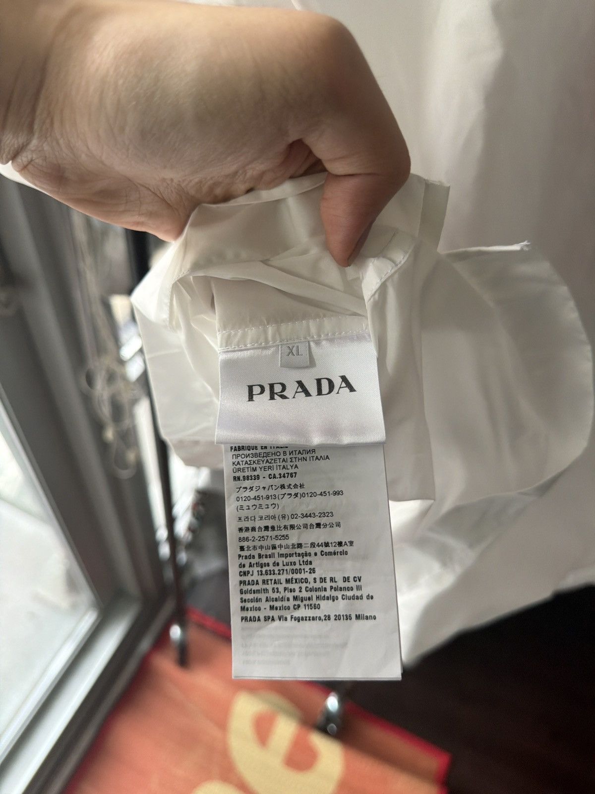 Prada Prada Nylon Button Up Shirt Size US XL / EU 56 / 4 - 11 Thumbnail