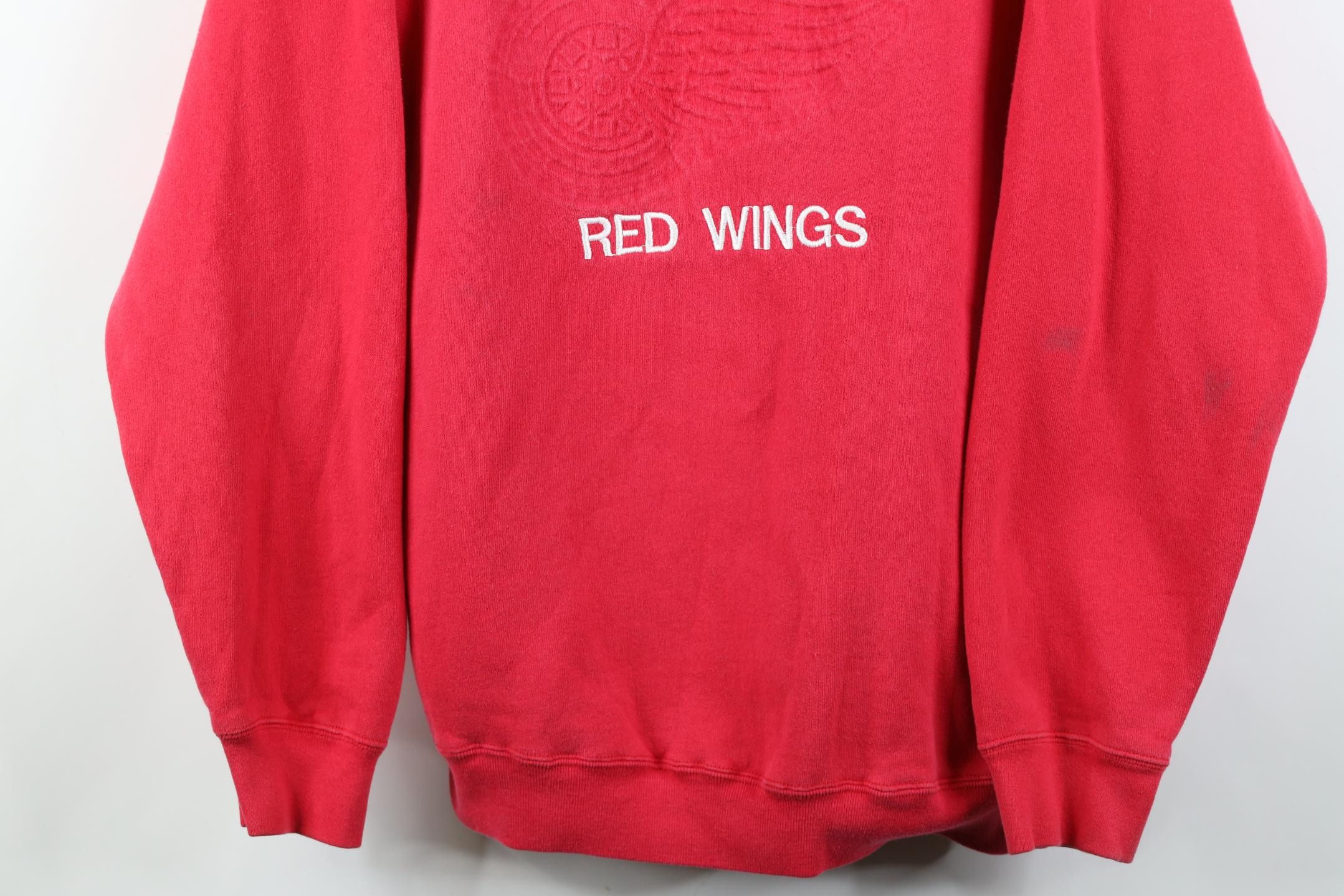 Vintage Vintage 90s Detroit Red Wings Hockey Crewneck Sweatshirt Size US M / EU 48-50 / 2 - 3 Thumbnail