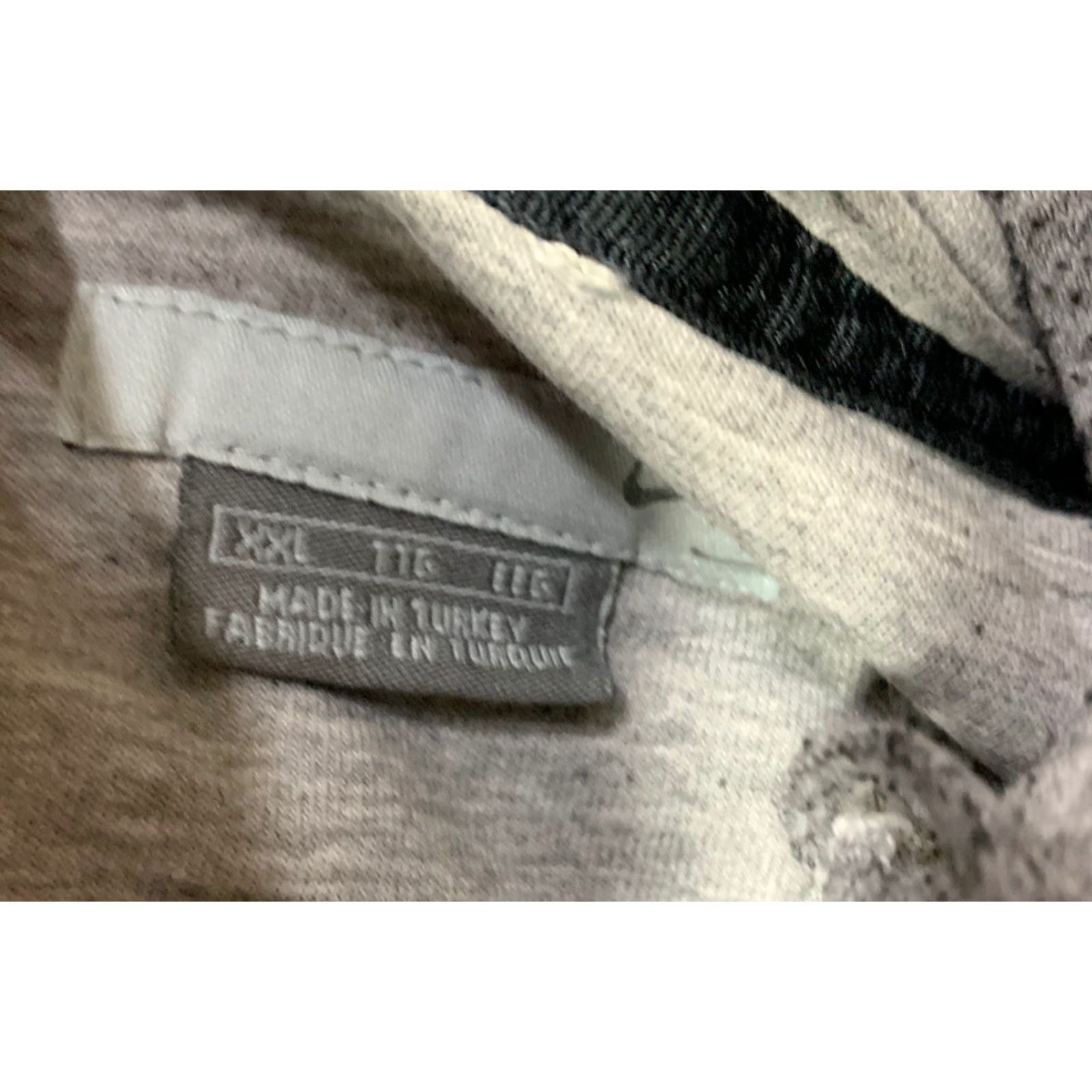Nike Nike Embroidered Swoosh Men's Distressed Gray Pullover Hoodie 2XL Gray Size US XXL / EU 58 / 5 - 3 Thumbnail