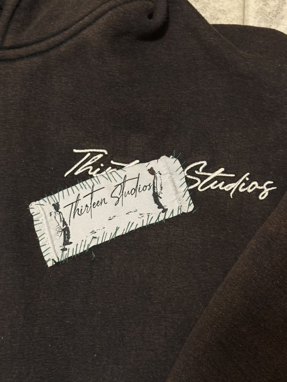 Thirteen Studios Thirteen Studios Brown Faded Hoodie Size US M / EU 48-50 / 2 - 2 Thumbnail