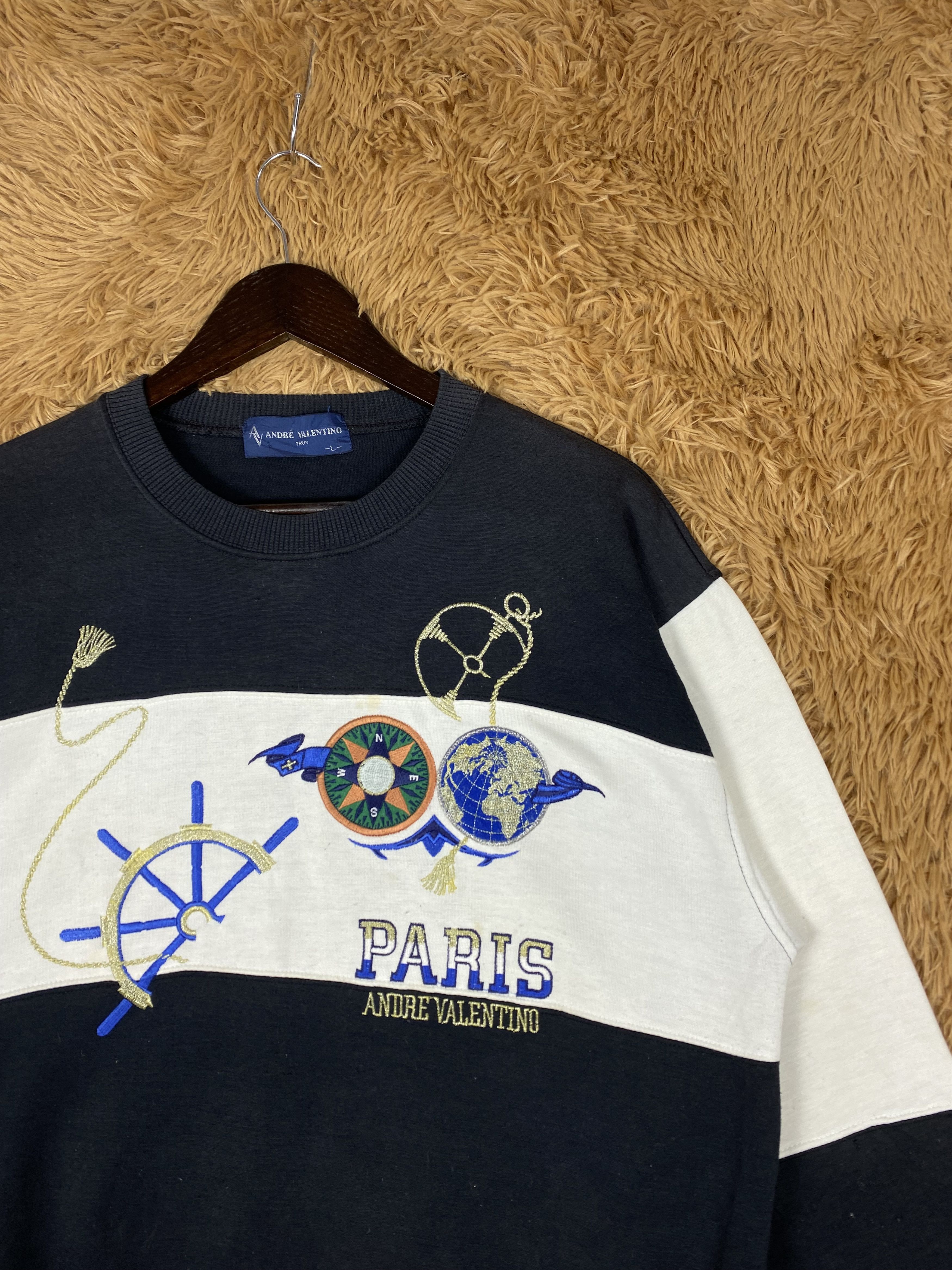 Vintage Vintage Andre Valentino Sweatshirts DJ1086 Size US L / EU 52-54 / 3 - 3 Thumbnail