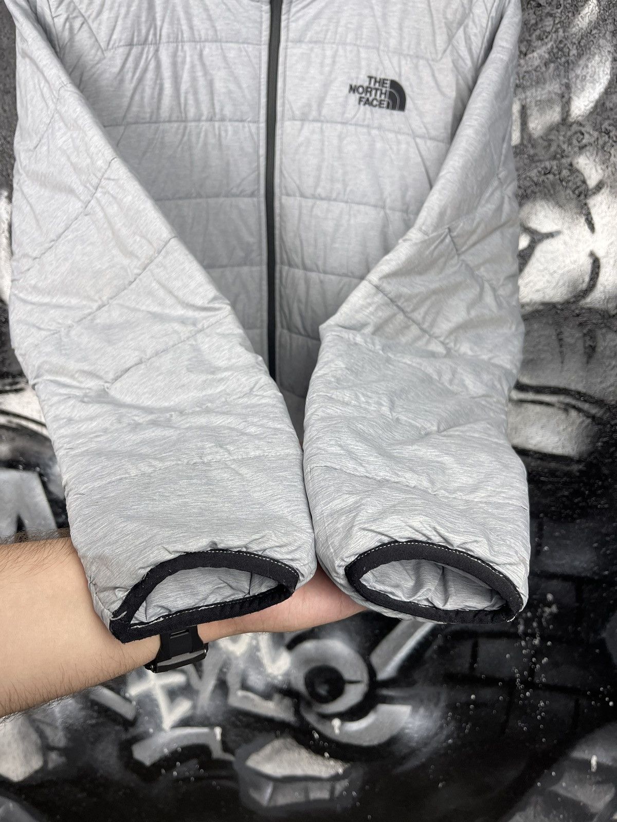 The North Face The North Face Grey Aconcagua Coat Hybrid Puffer Men’s SizeS Size US S / EU 44-46 / 1 - 8 Thumbnail