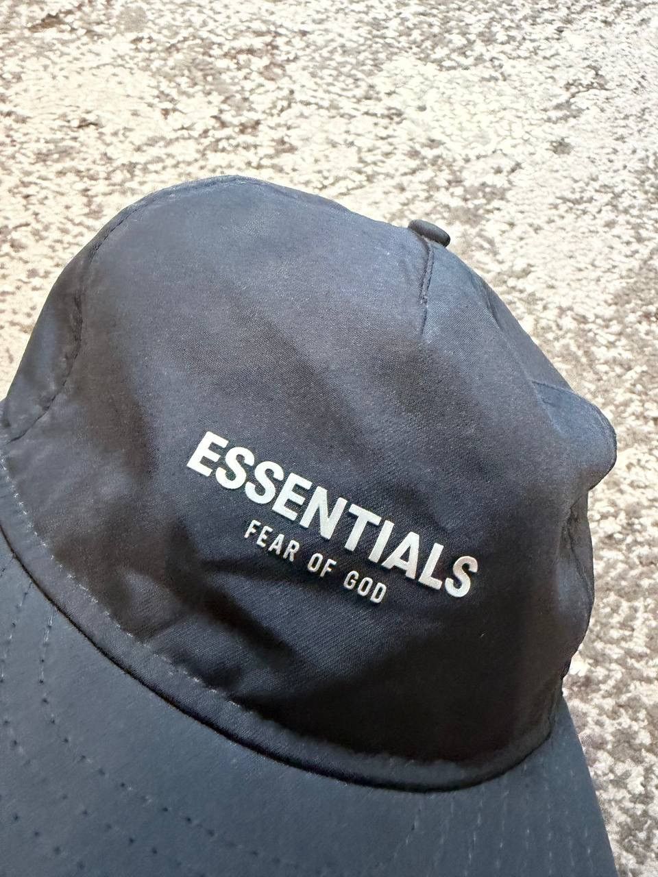 Fear of God (7 5/8) Black FOG New Era Essentials Fitted Hat | Grailed