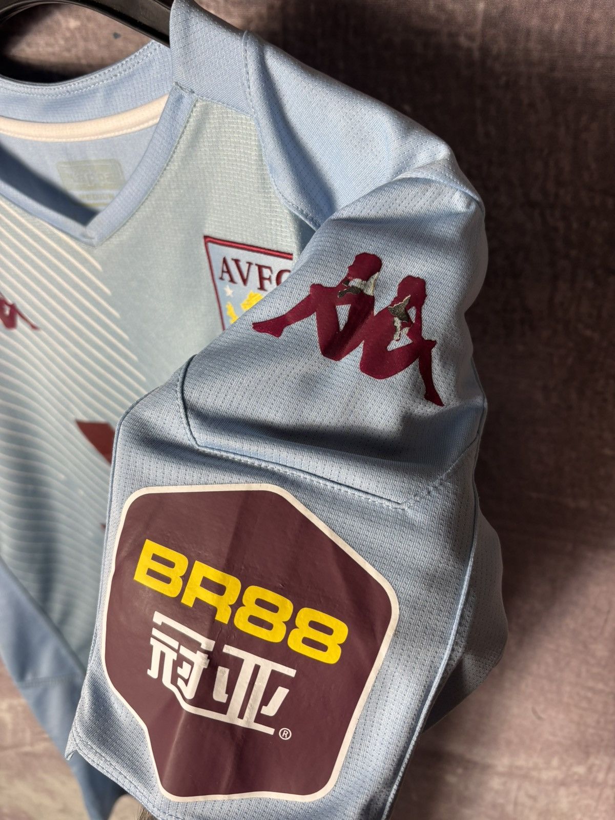 Kappa Aston Villa Kappa 2019/20 Pro Away Soccer Jersey Shirt Size US M / EU 48-50 / 2 - 6 Thumbnail