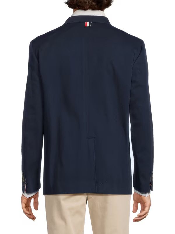 Thom Browne Thom Browne Navy Cotton Sport Jacket Size 40R - 2 Thumbnail