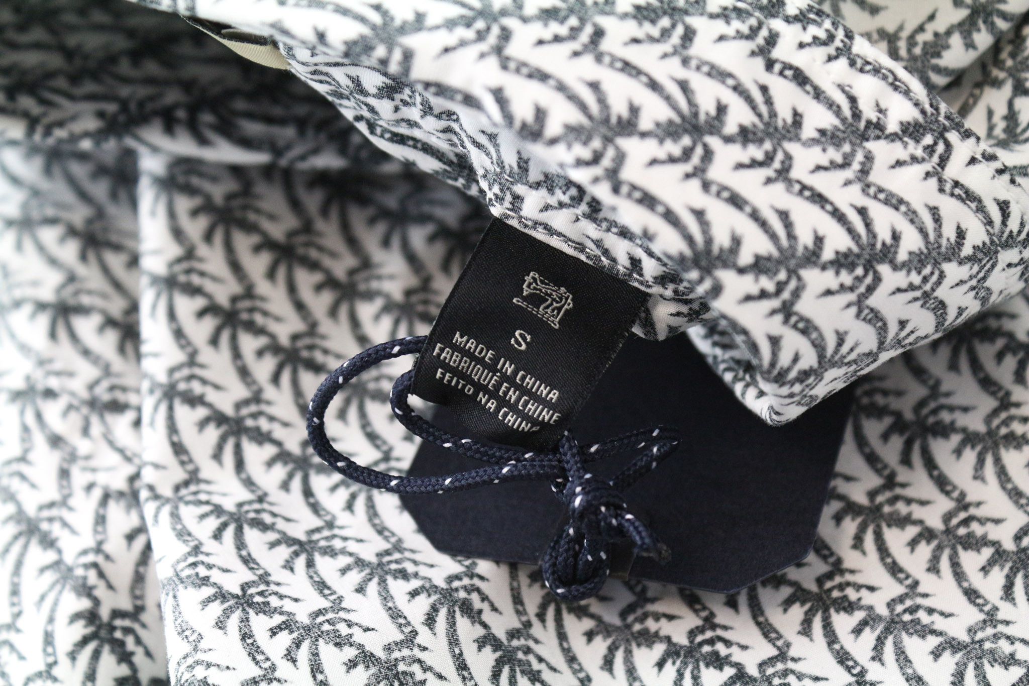 Scotch & Soda AMS COUTURE S White Black Cotton Print Shirt 74792 Size US S / EU 44-46 / 1 - 6 Thumbnail