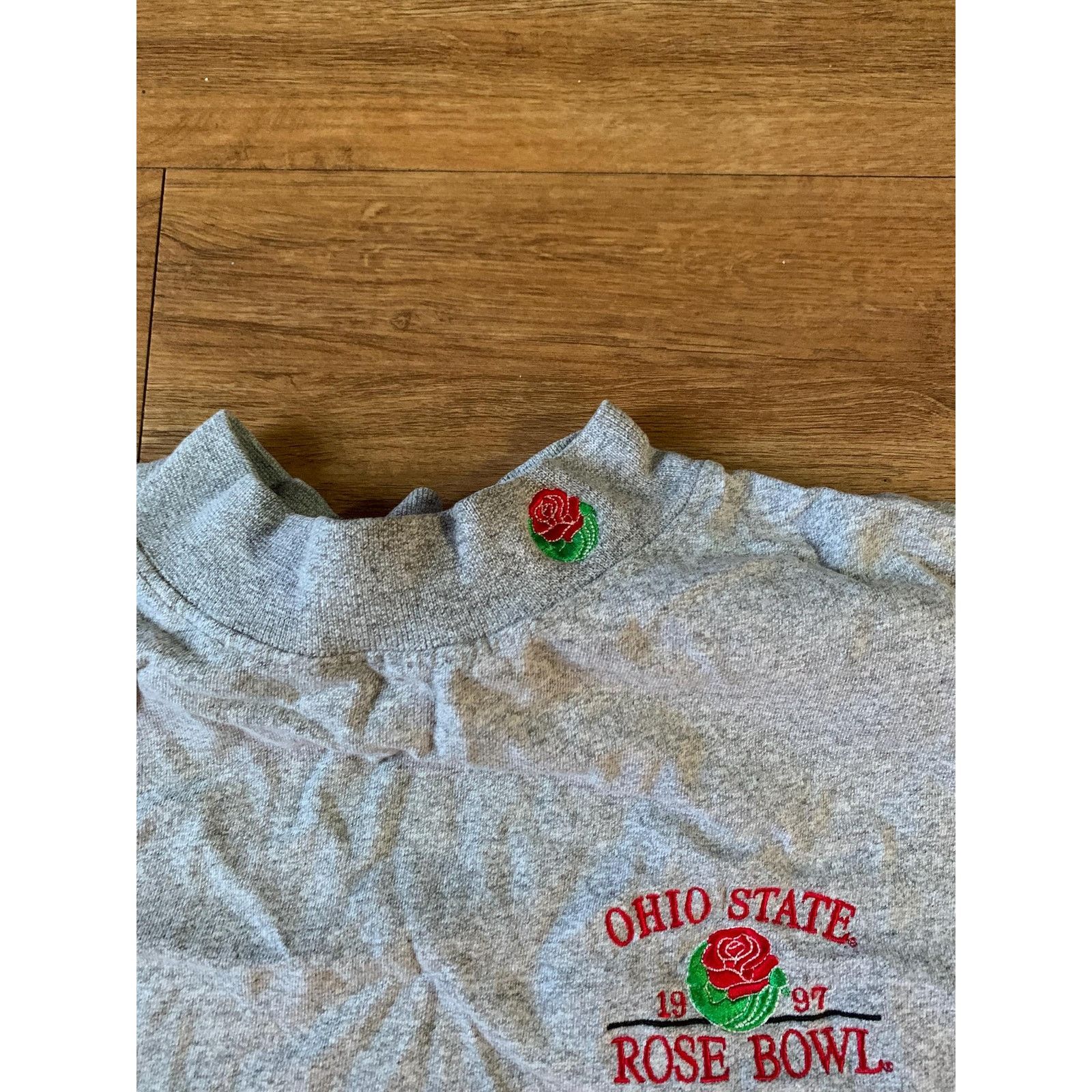 Cotton Traders Vintage Ohio state rose bowl Sweatshirt size large 1990s 80s Size US L / EU 52-54 / 3 - 3 Thumbnail