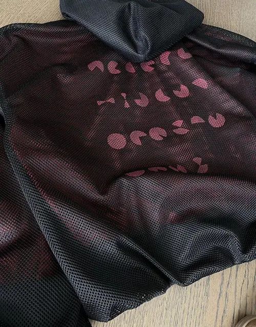 VIBE Double Layer Gothic Letters Mesh Hoodie Size US L / EU 52-54 / 3 - 6 Thumbnail