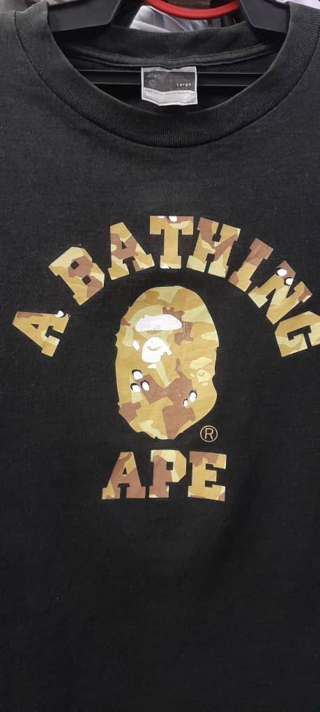 Bape × Vintage Desert Camo College Tee Size US L / EU 52-54 / 3 - 2 Thumbnail