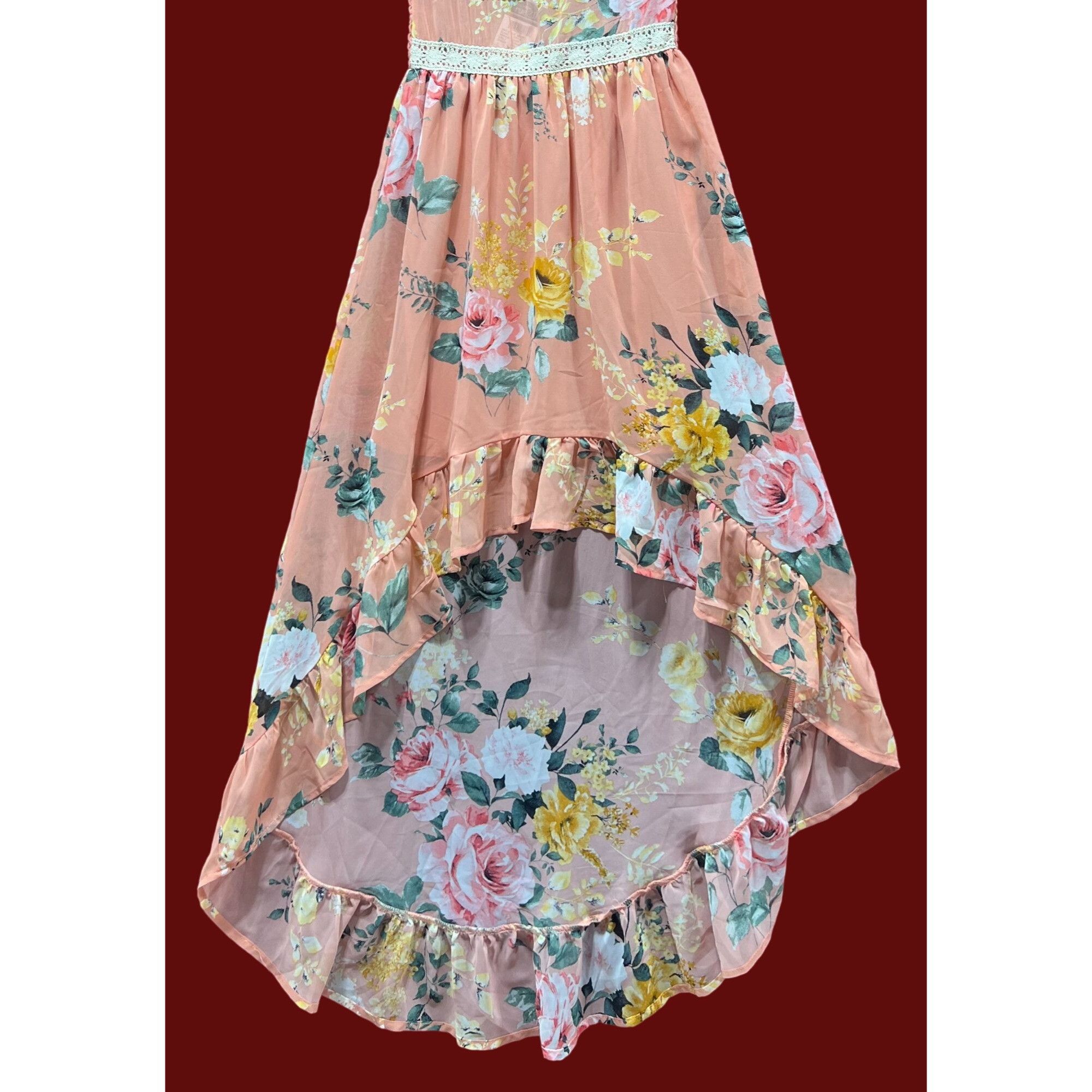 rue21 Rue 21 - Women's Sumer Sleeveless High Low Hem Ruffle Floral Size XXS / US 00 / IT 34 - 19 Thumbnail