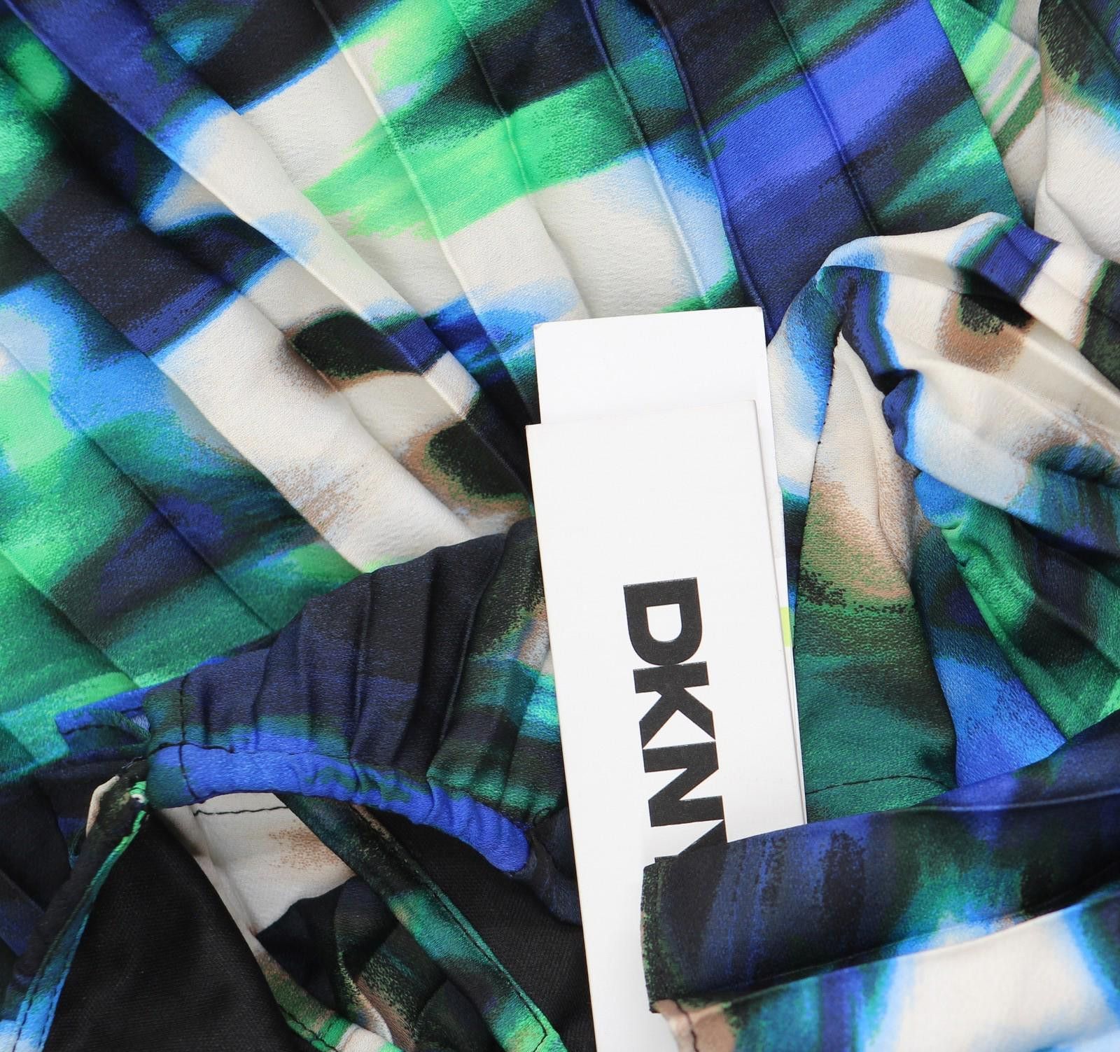 DKNY New Dkny Womens A-line Dress Printed Dd4jyd78 Black / Blue 4 Size S / US 4 / IT 40 - 3 Thumbnail
