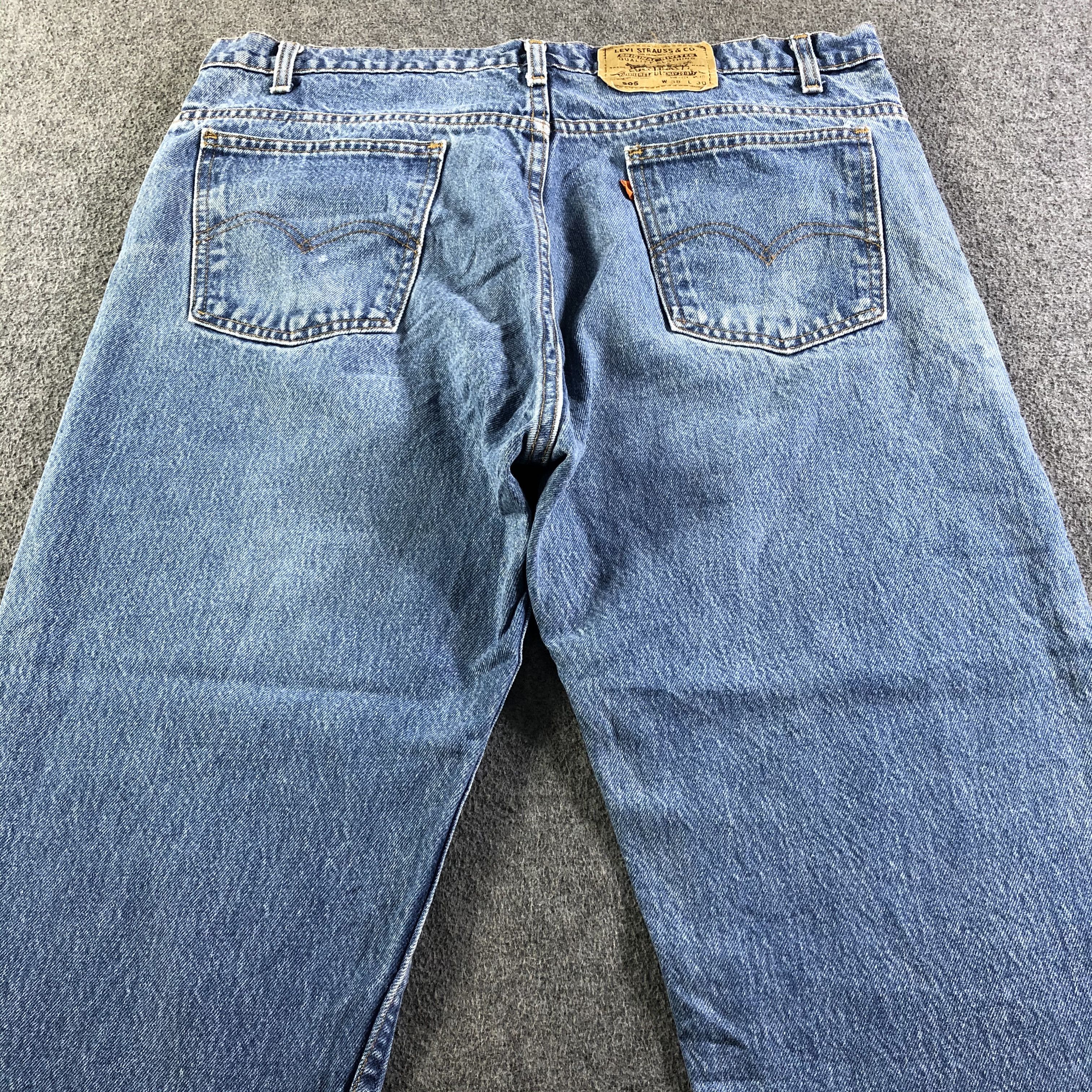 Levi's Vintage 90s Levis 505 Jeans-J4469 Size US 36 / EU 52 - 4 Thumbnail