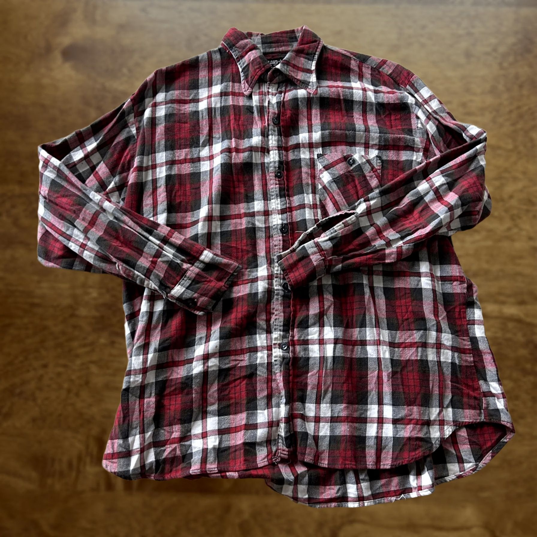 Vintage VINTAGE LORD Chase Flannel Shirt Mens Large Red Plaid Long Sleeve Button Up Size US L / EU 52-54 / 3 - 1 Thumbnail